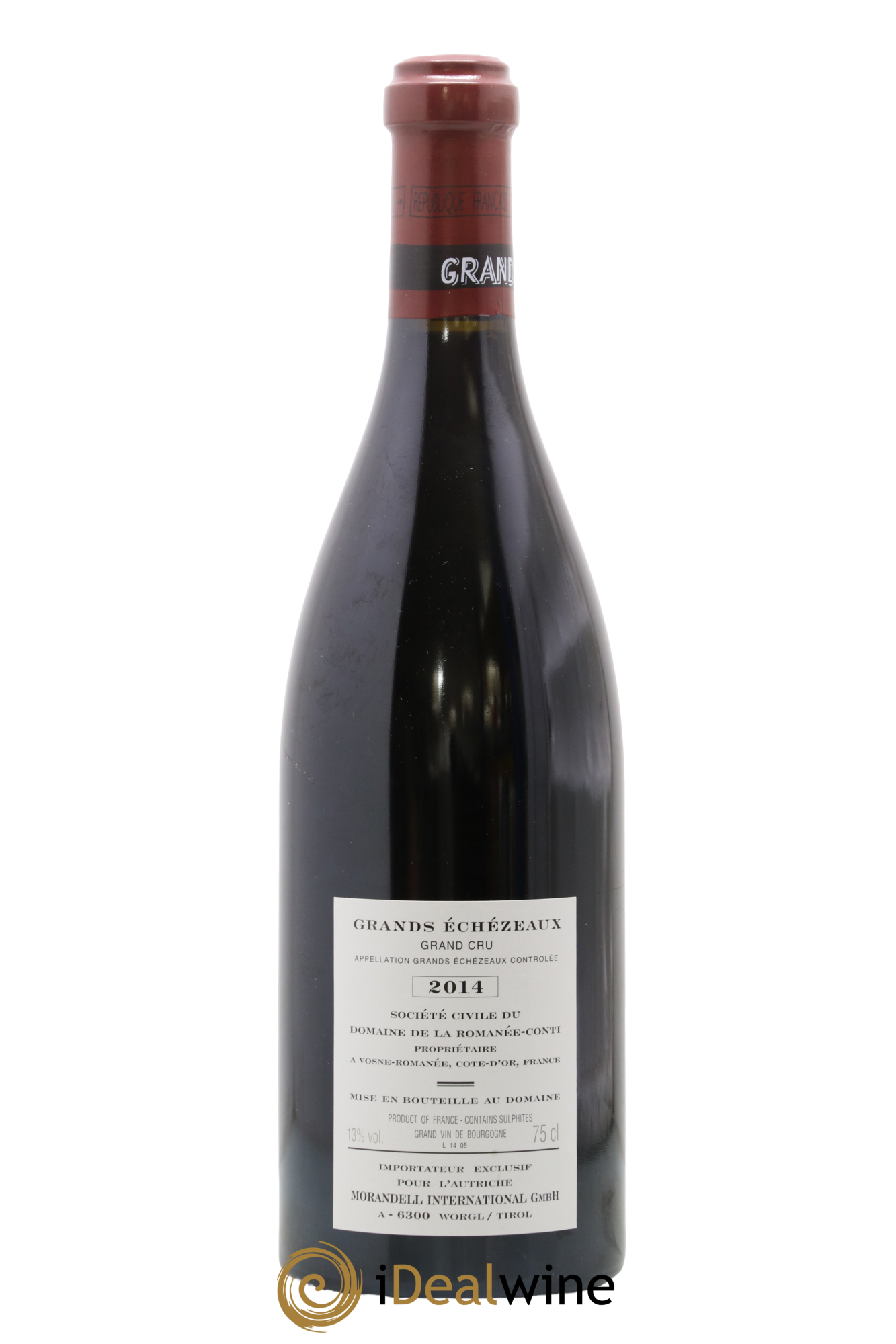 Grands-Echezeaux Grand Cru Domaine de la Romanée-Conti  2014 - Lot de 1 bouteille - 1