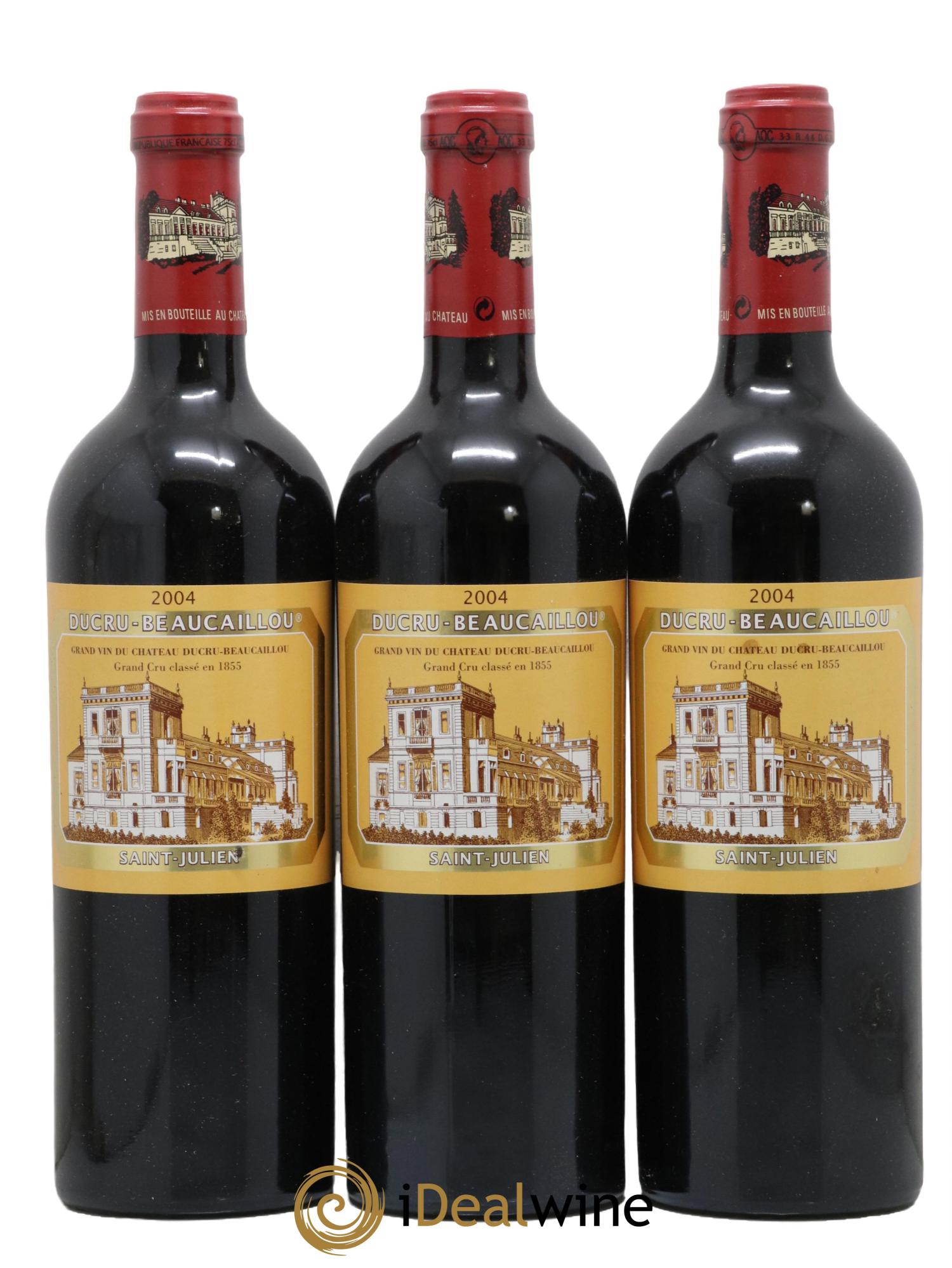 Château Ducru Beaucaillou 2ème Grand Cru Classé 2004 - Lot de 3 bouteilles - 0