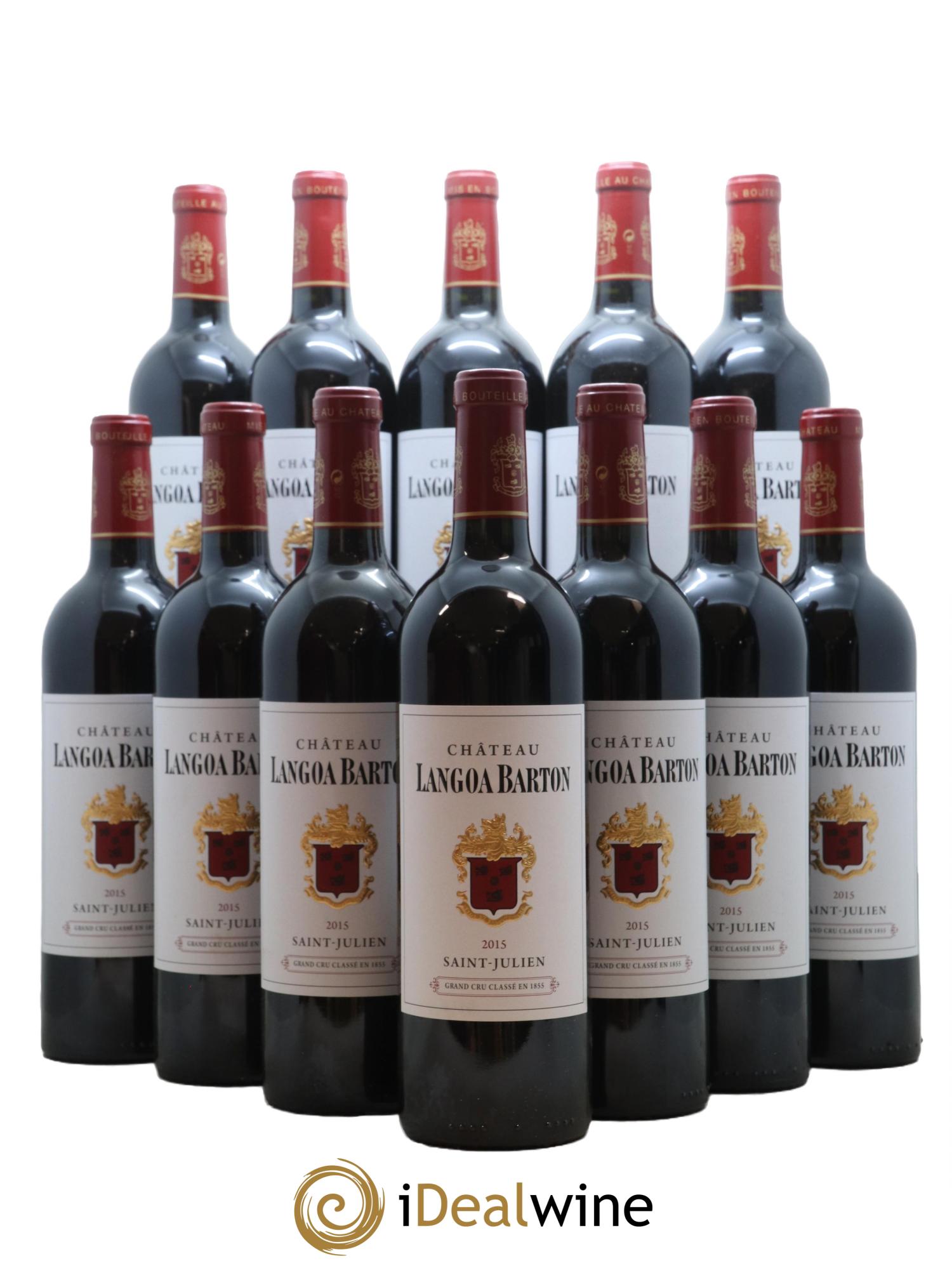 Château Langoa Barton 3ème Grand Cru Classé 2015 - Lot de 12 bouteilles - 0