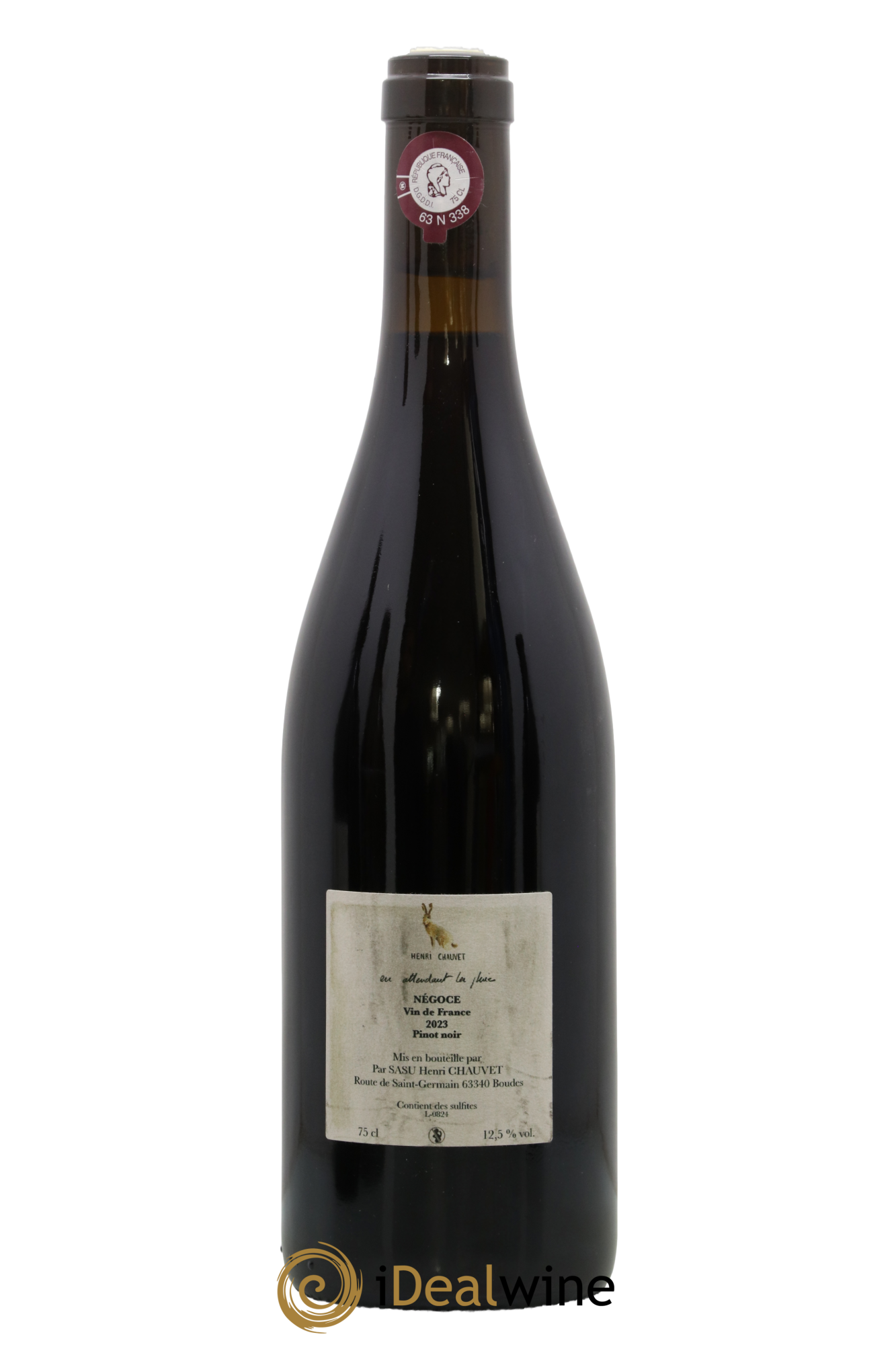 Vin de France En Attendant la Pluie Henri Chauvet 2023 - Lot of 1 bottle - 1