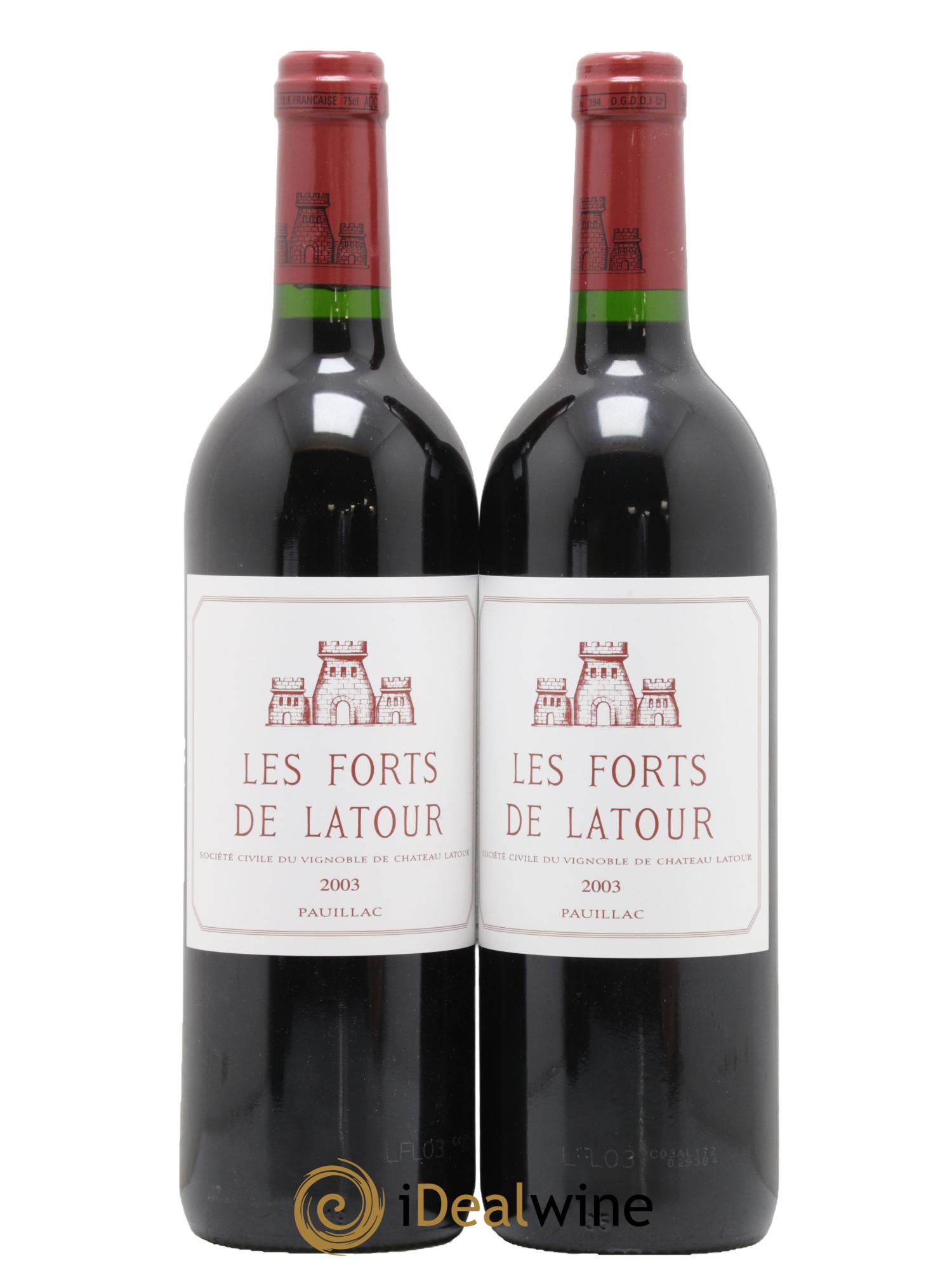 Les Forts de Latour Second Vin 2003 - Lot de 2 bouteilles - 0