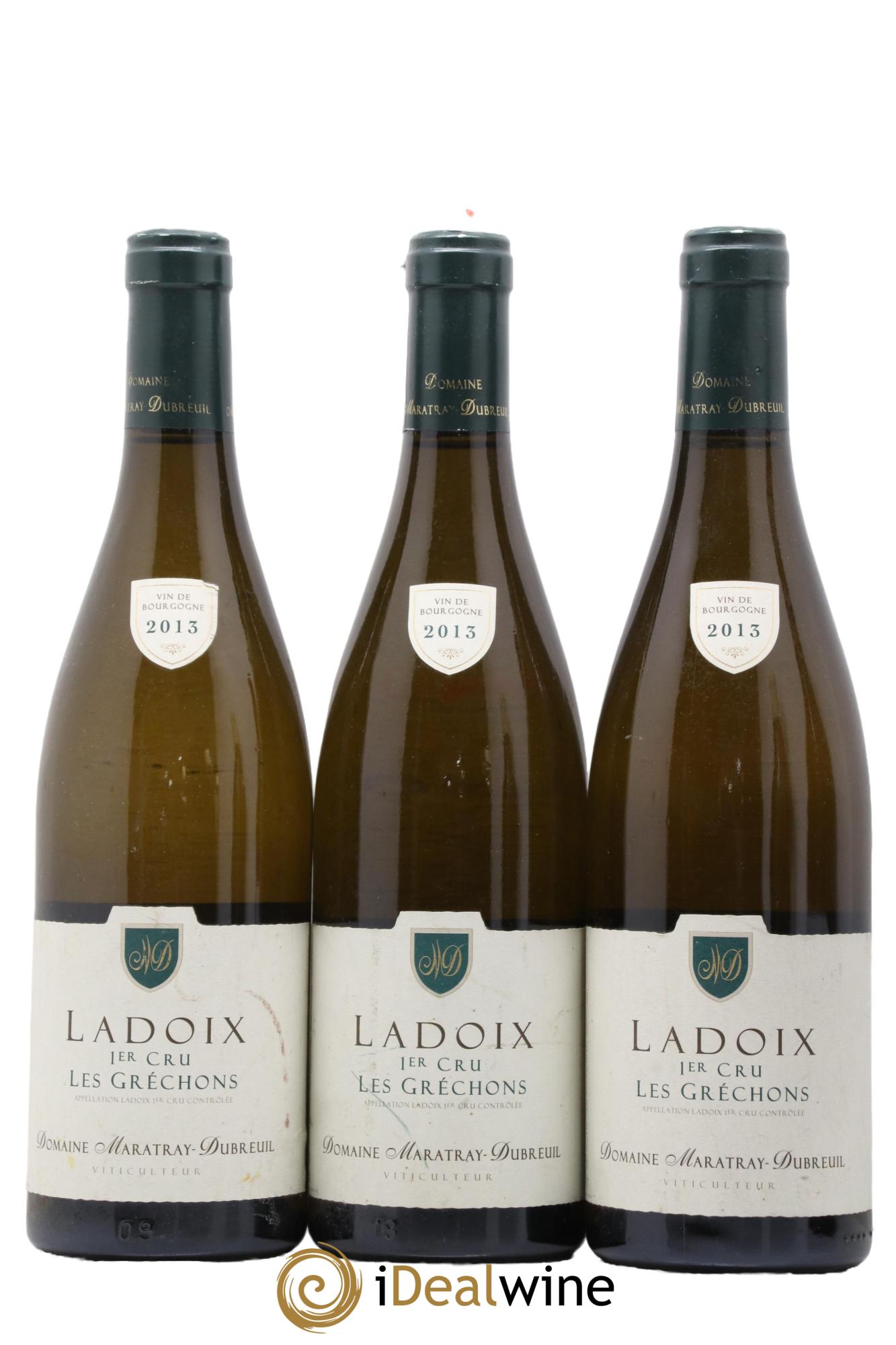 Ladoix 1er Cru Grechons Domaine Maratray-Dubreuil 2013 - Lot de 3 bouteilles - 0