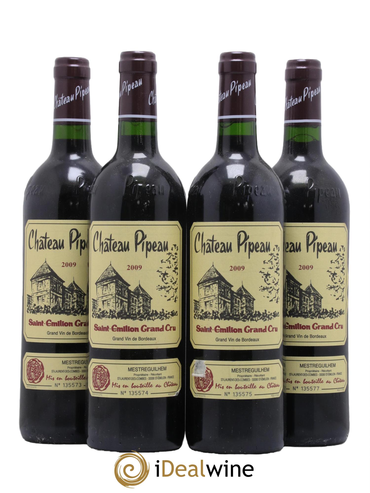 Château Pipeau 2009 - Posten von 4 Flaschen - 0