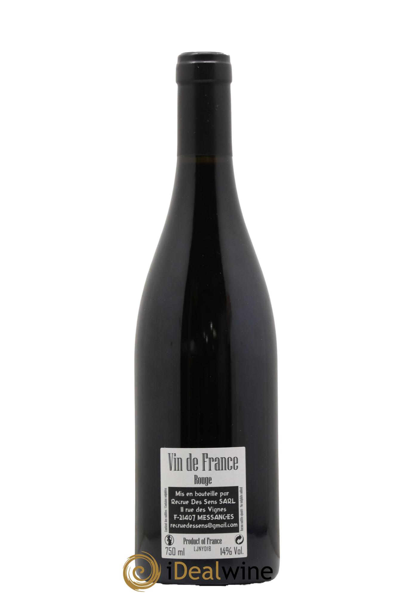 Vin de France Jeannot Yann Durieux - Recrue des Sens 2018 - Lot de 1 bouteille - 1