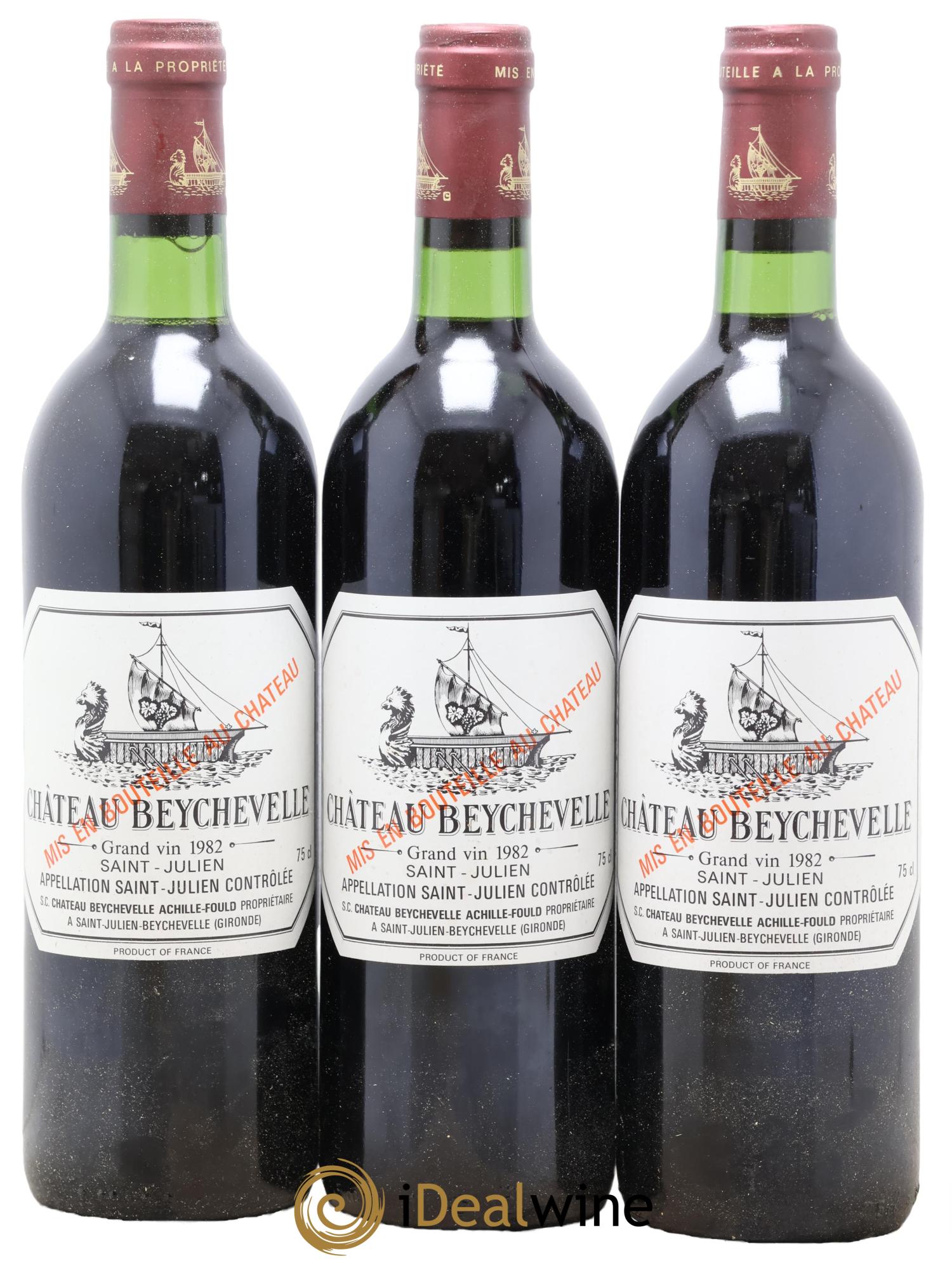 Château Beychevelle 4ème Grand Cru Classé 1982 - Lotto di 12 bottiglie - 4