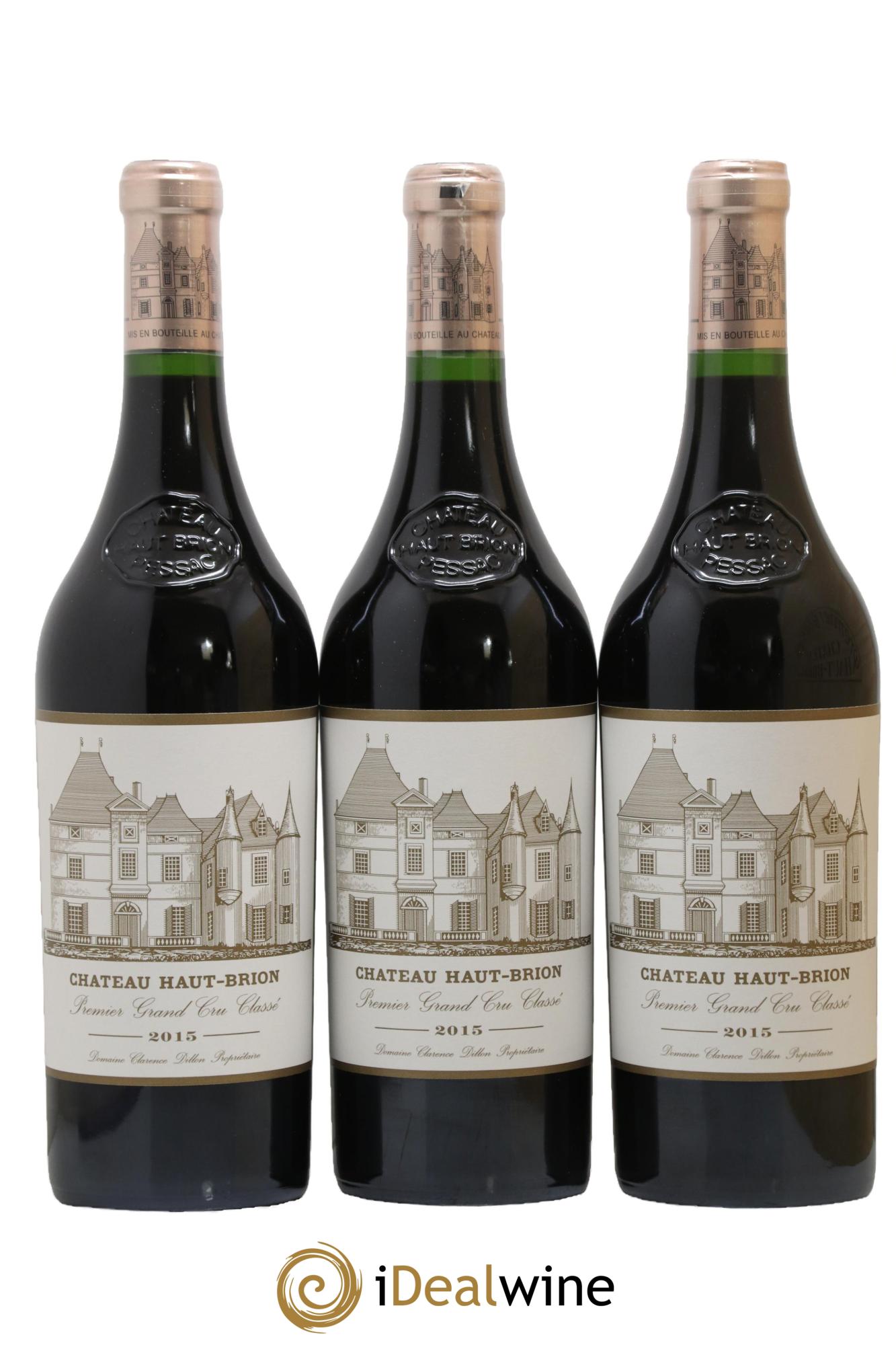 Château Haut Brion 1er Grand Cru Classé 2015 - Lot de 3 bouteilles - 1