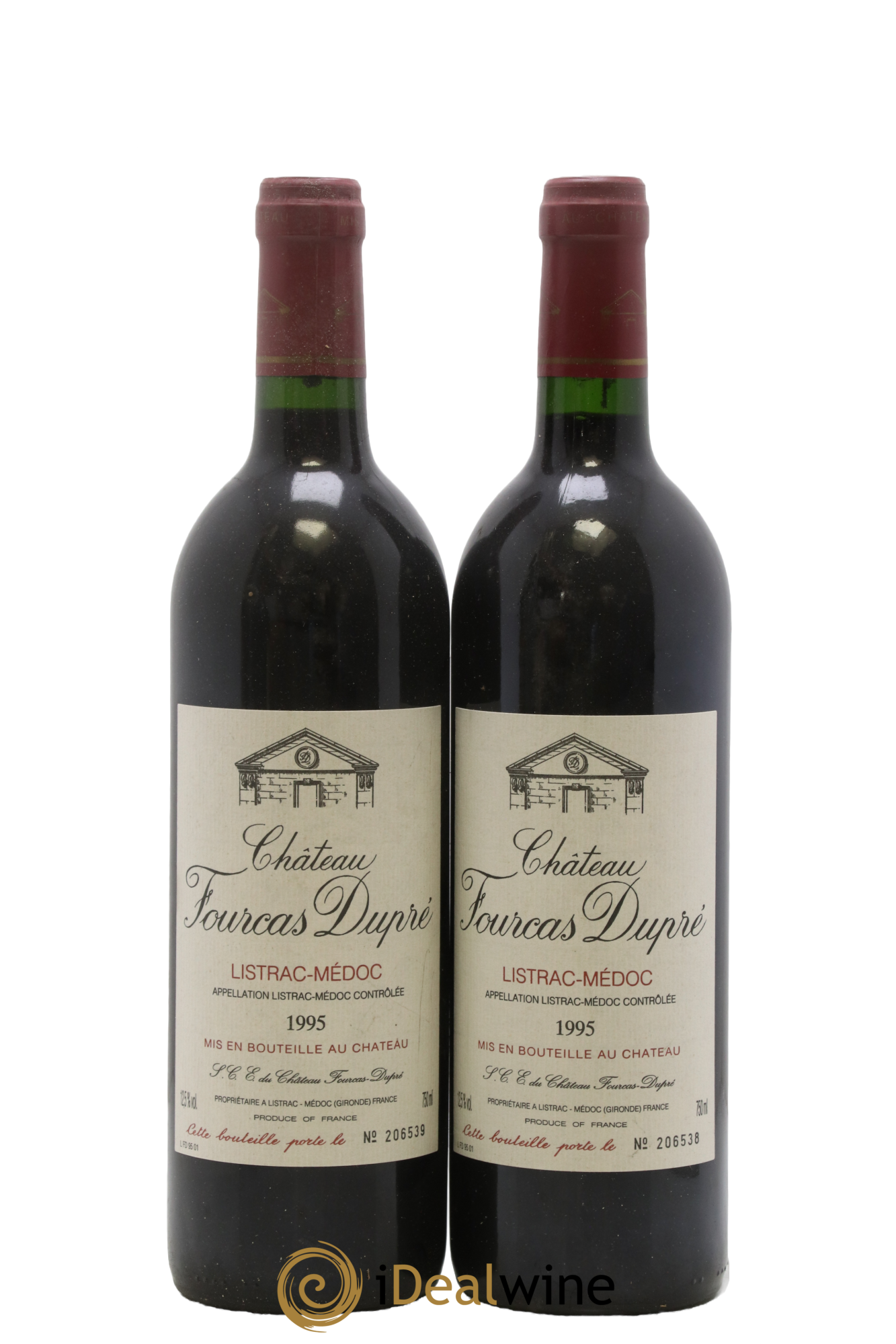 Château Fourcas Dupré 1995 - Lot de 2 bouteilles - 0