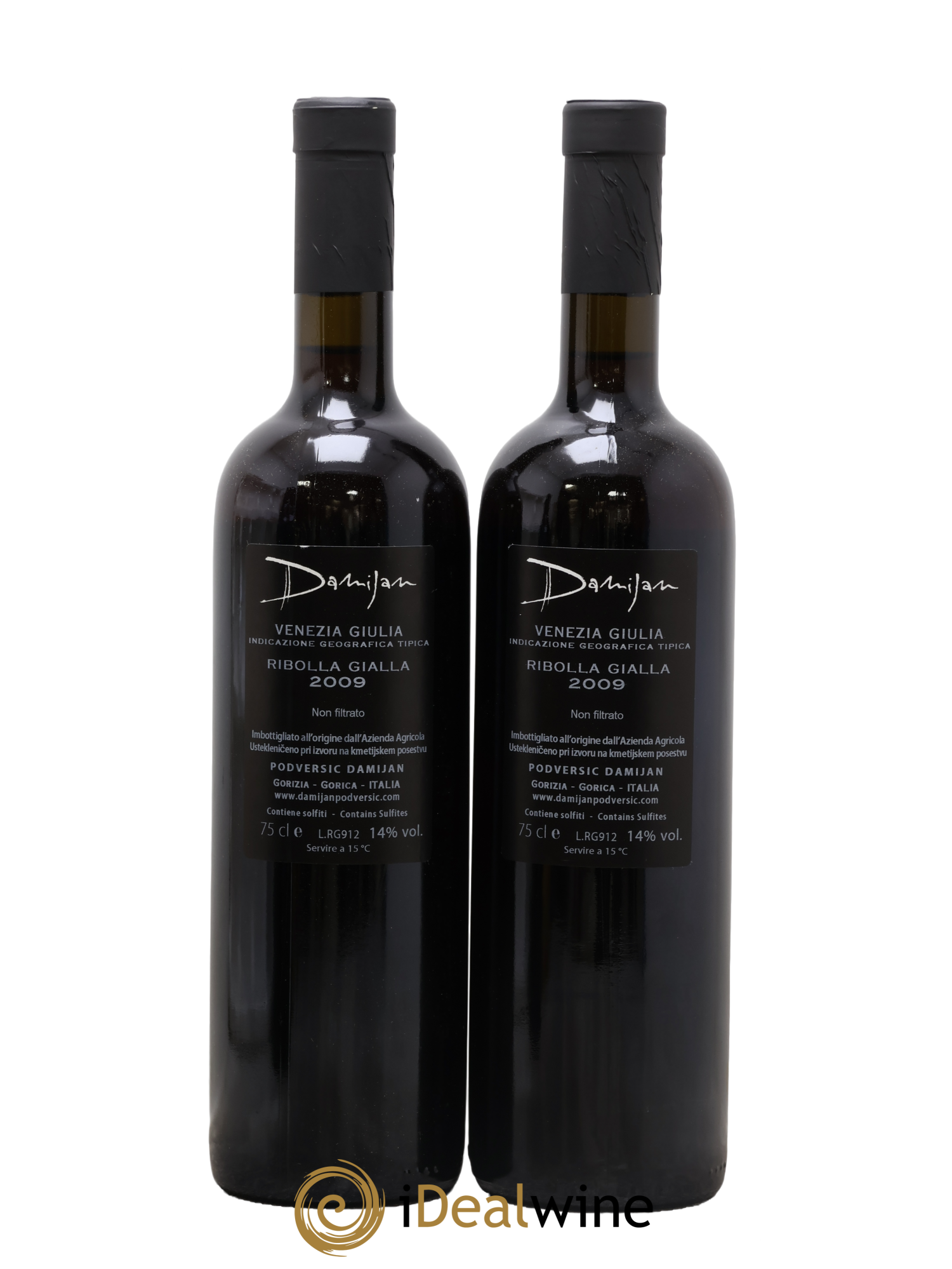 Venezia Giulia IGT Damijan Podversic Ribolla Gialla 2009 - Lot de 2 bouteilles - 1
