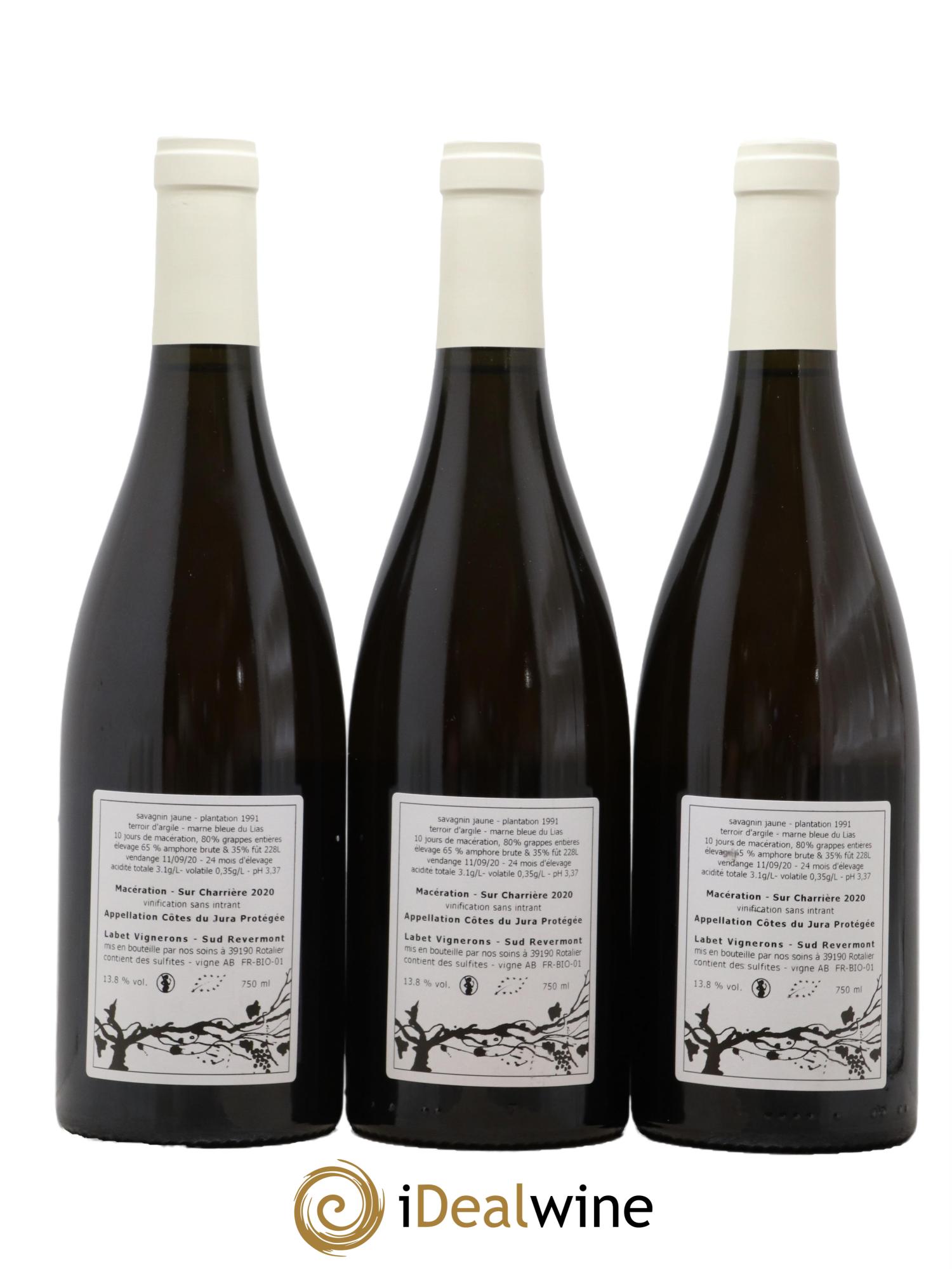 Vin de France Macération Sur Charrière Romain - Julien - Charline Labet  2020 - Lotto di 3 bottiglie - 1