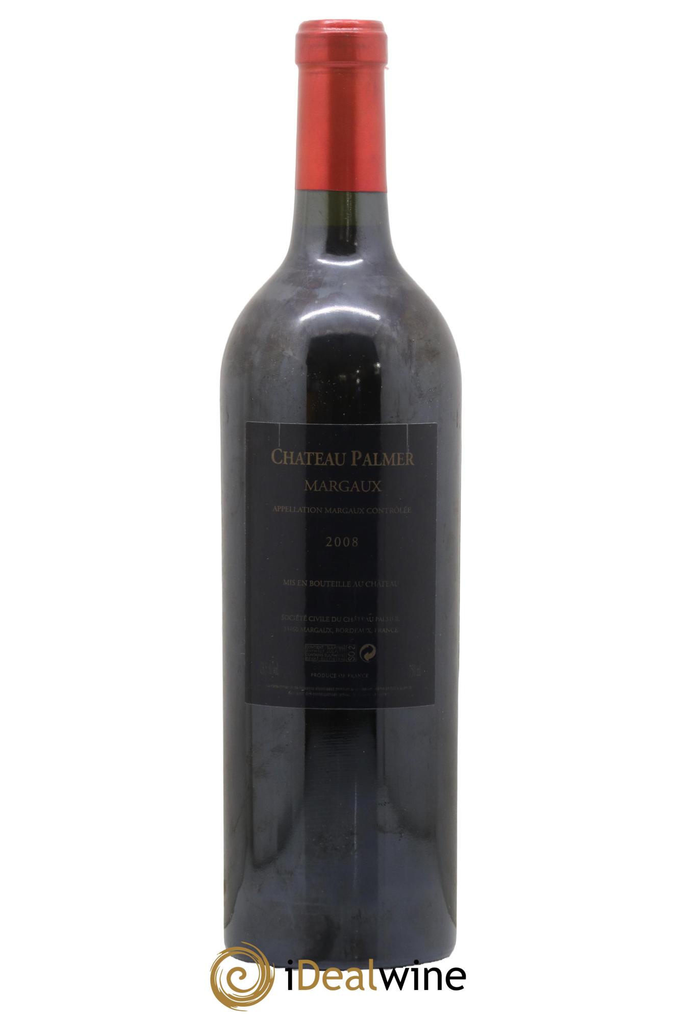 Château Palmer 3ème Grand Cru Classé 2008 - Lot de 1 bouteille - 1