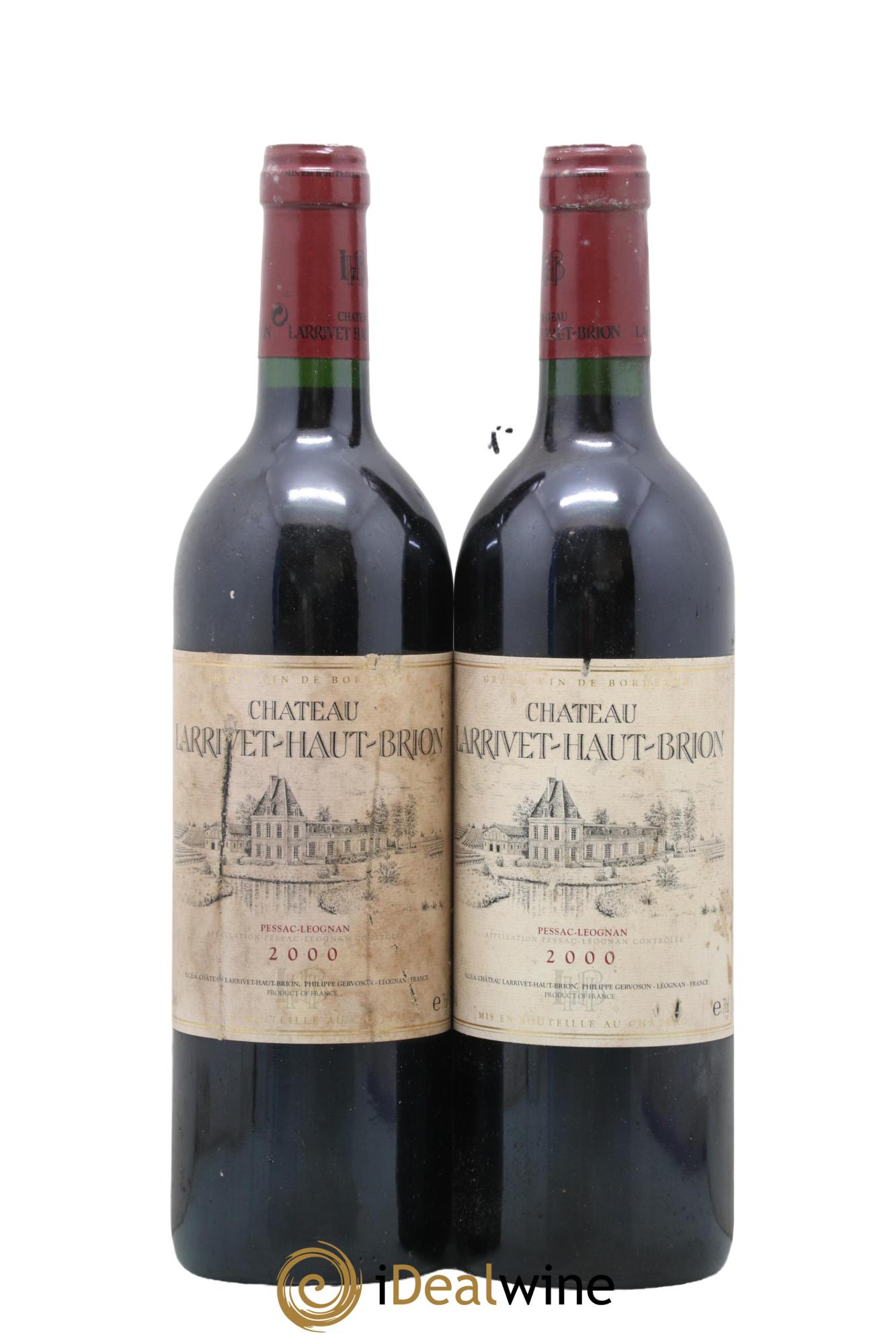 Château Larrivet Haut-Brion 2000 - Lot de 2 bouteilles - 0