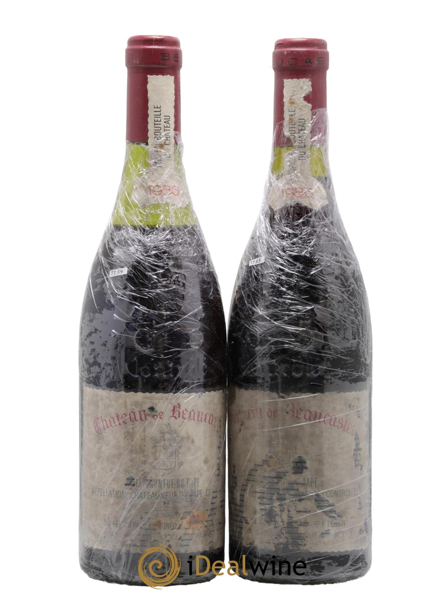 Châteauneuf-du-Pape Château de Beaucastel Famille Perrin 1986 - Lot de 2 bouteilles - 0