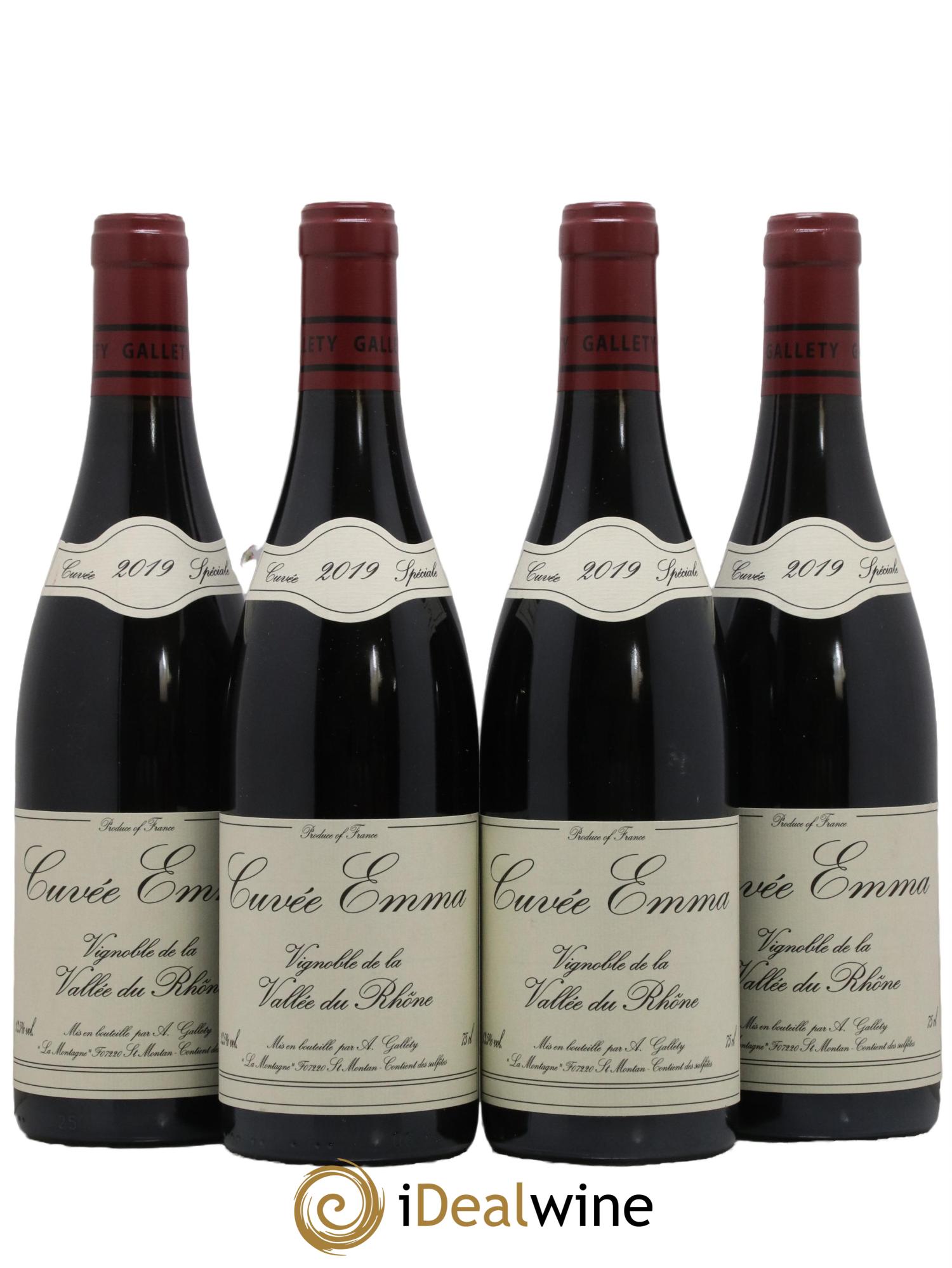 Côtes du Vivarais Cuvée Emma Gallety (Domaine) 2019 - Lot de 4 bouteilles - 0
