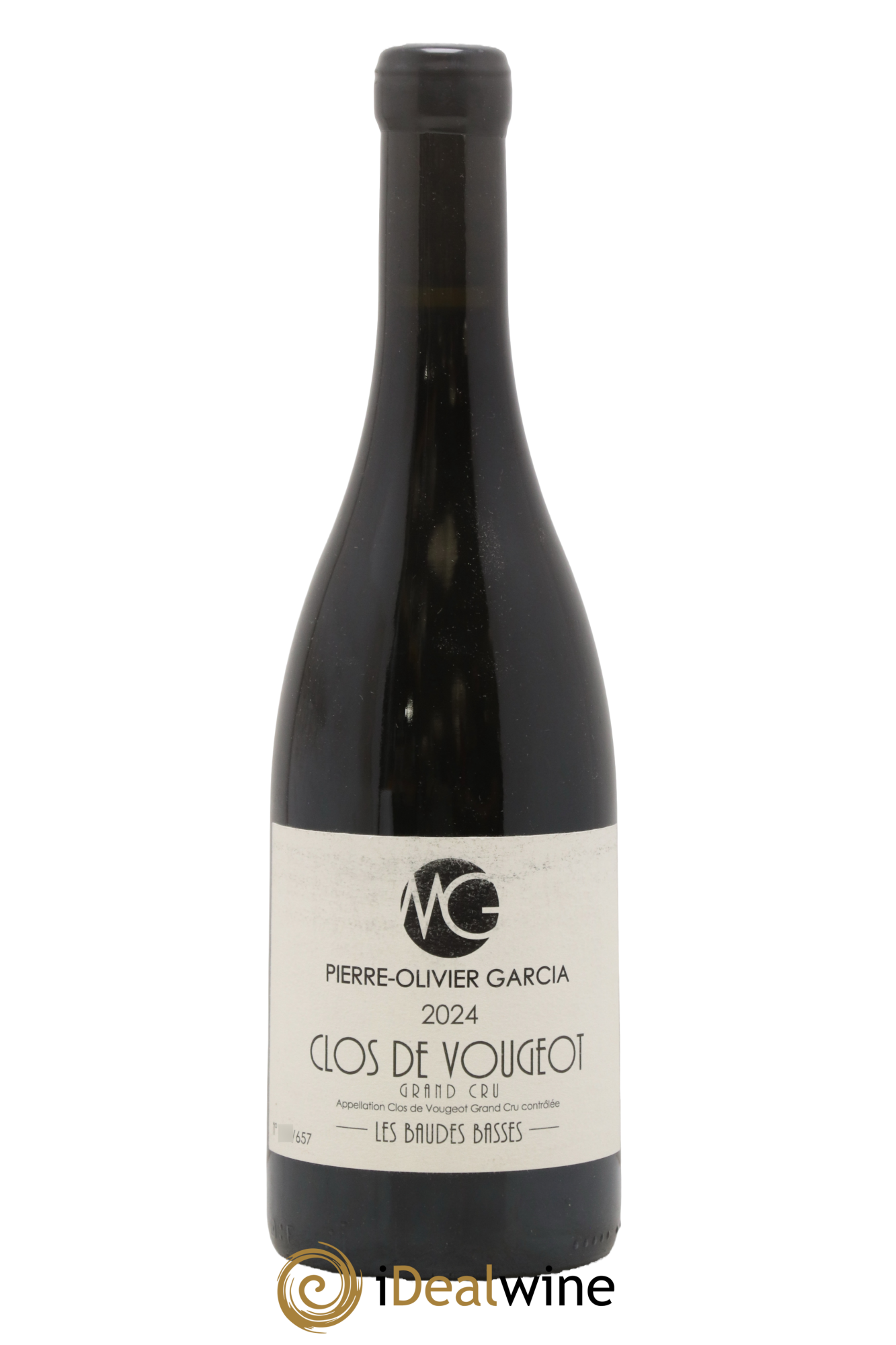 Clos de Vougeot Grand Cru Les Baudes Basses Pierre-Olivier Garcia 2024 - Lot de 1 bouteille - 0