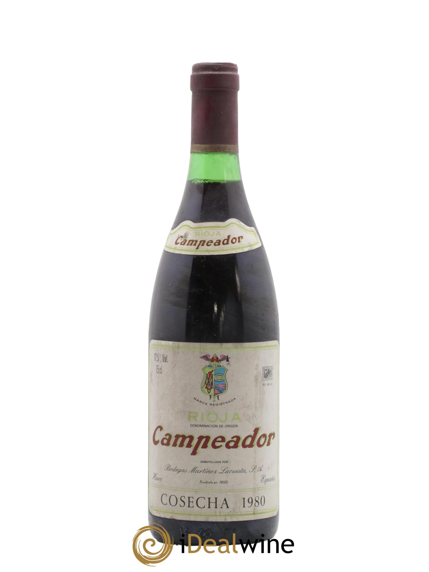 Rioja DOCA Campeador Bodegas Martinez Lacuesta 1980 - Lot de 1 bouteille - 0