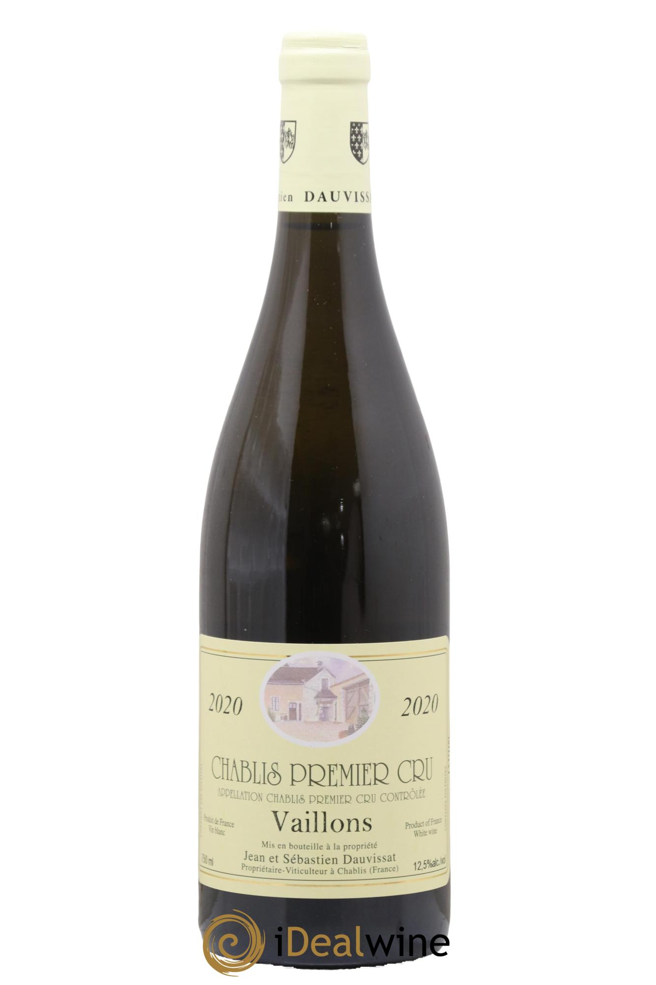 Chablis 1er Cru Vaillons Jean Dauvissat (Domaine) 2020 - Lot de 1 bouteille - 0