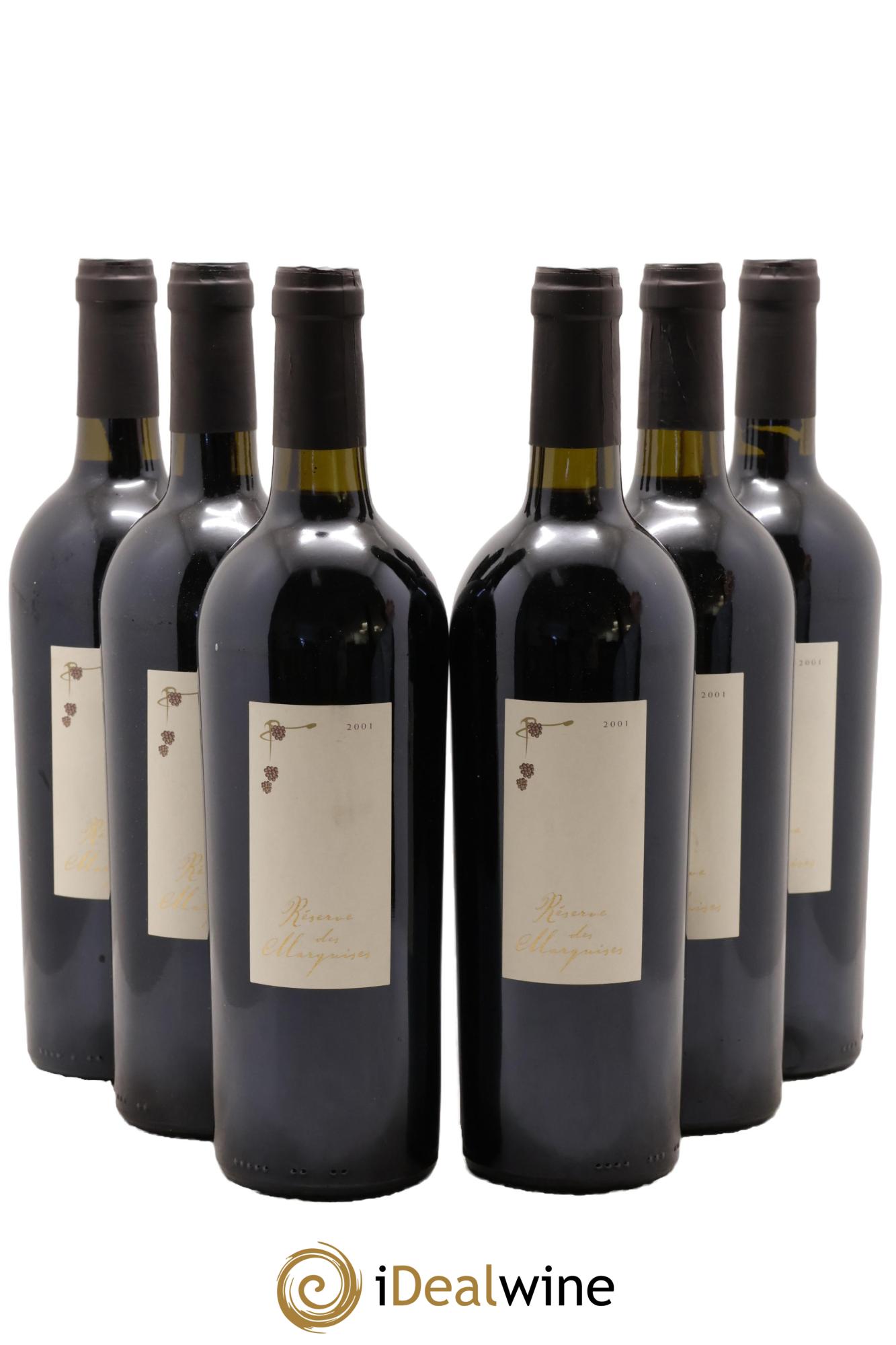 Saint-Chinian Réserve Des Marquises Domaine Marquises Des Mûres 2001 - Lot de 6 bouteilles - 0