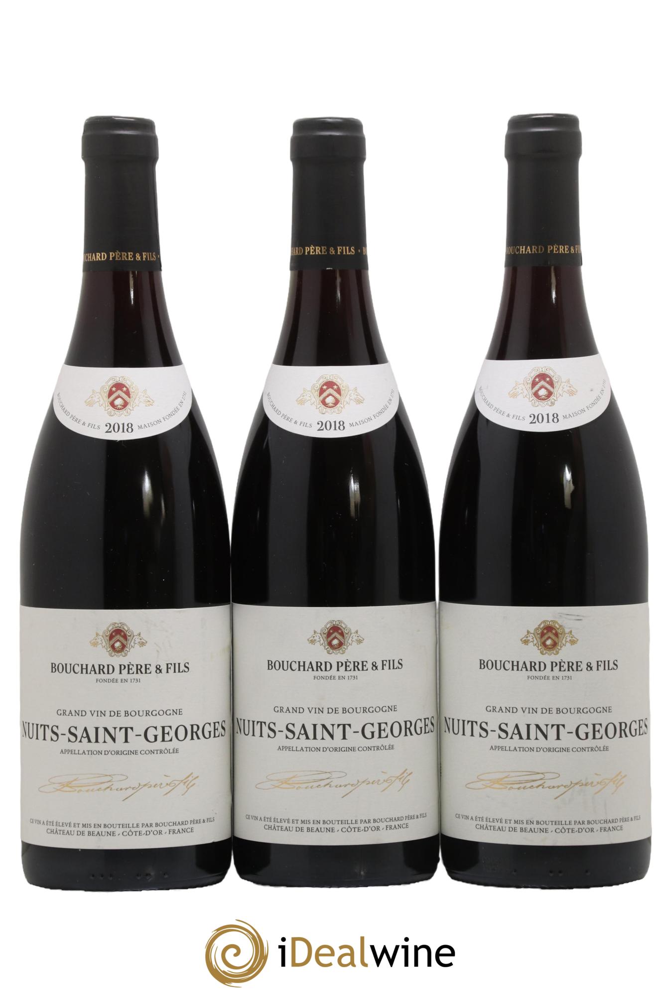 Nuits-Saint-Georges Bouchard Pere Et Fils 2018 - Lot de 3 bouteilles - 0