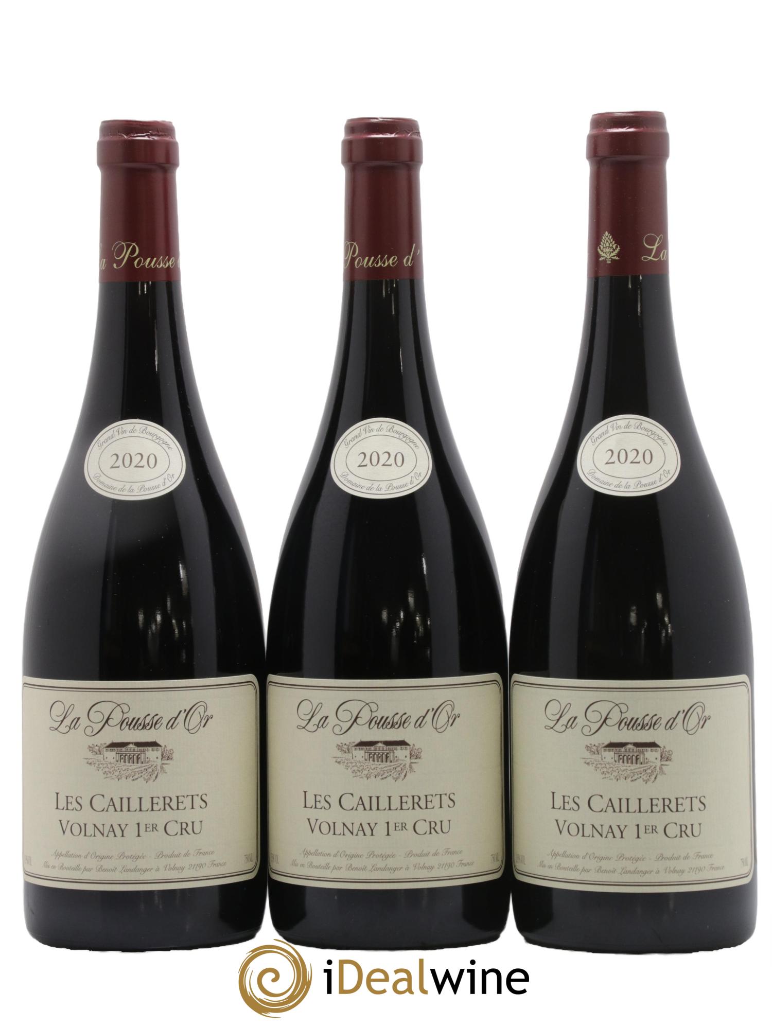 Volnay 1er Cru Les Caillerets La Pousse d'Or (Domaine de) 2020 - Lotto di 3 bottiglie - 0