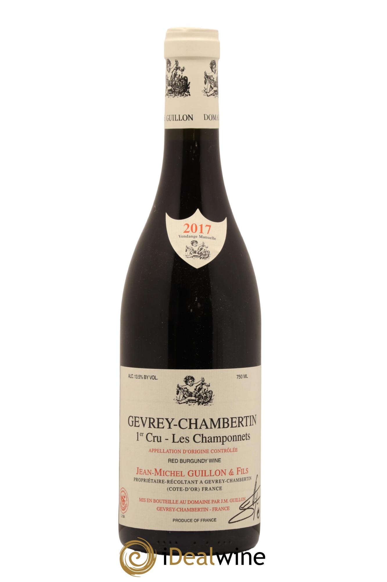 Gevrey-Chambertin 1er Cru Les Champonnets Domaine J. M. Guillon Et Fils 2017 - Lot de 1 bouteille - 0