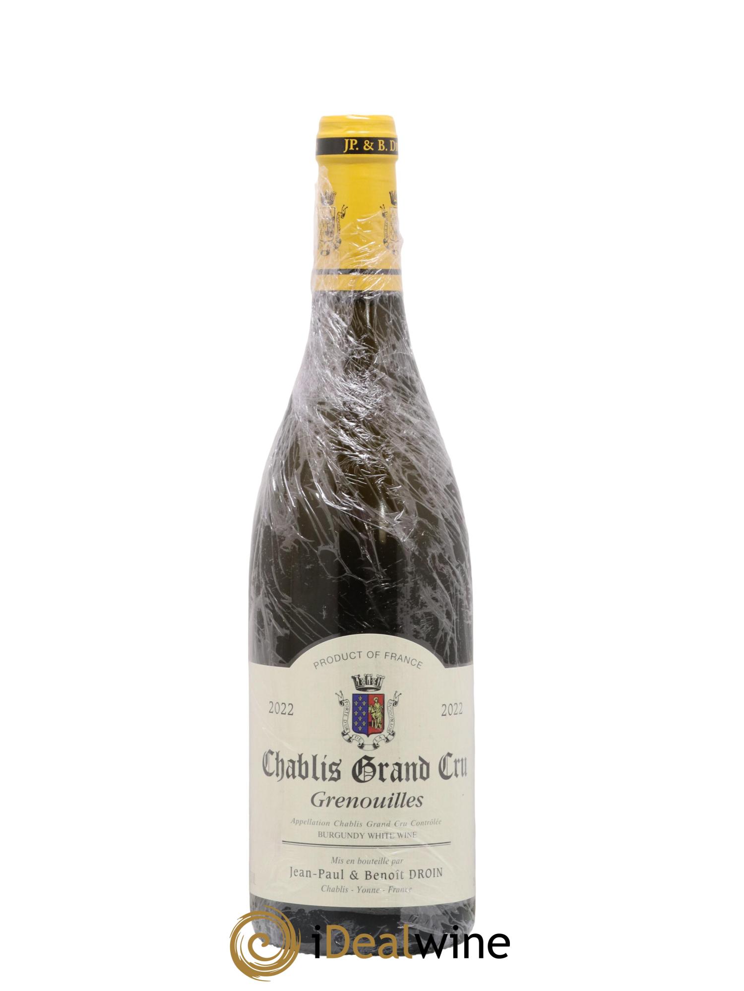 Chablis Grand Cru Grenouilles Jean-Paul & Benoît Droin (Domaine) 2022 - Lot of 1 bottle - 0