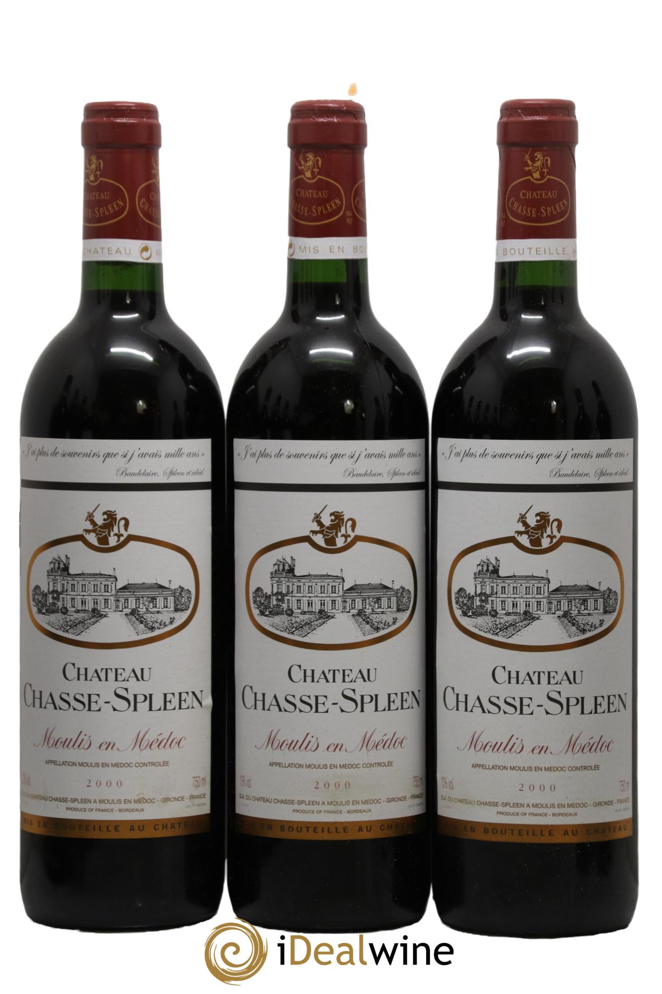 Château Chasse Spleen 2000 - Lot de 12 bouteilles - 2
