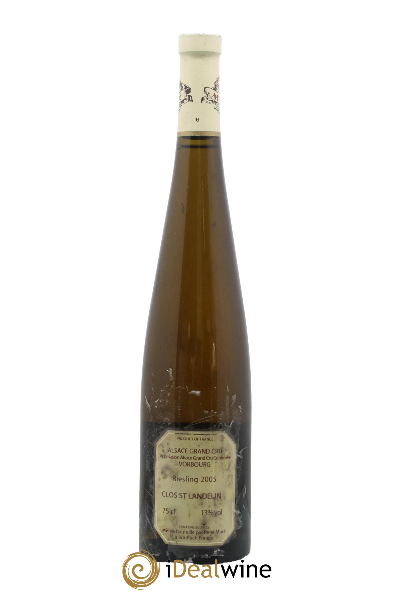 Alsace Riesling Grand Cru Vorbourg Clos Saint-Landelin R. Muré 2005 - Lot de 1 bouteille - 1
