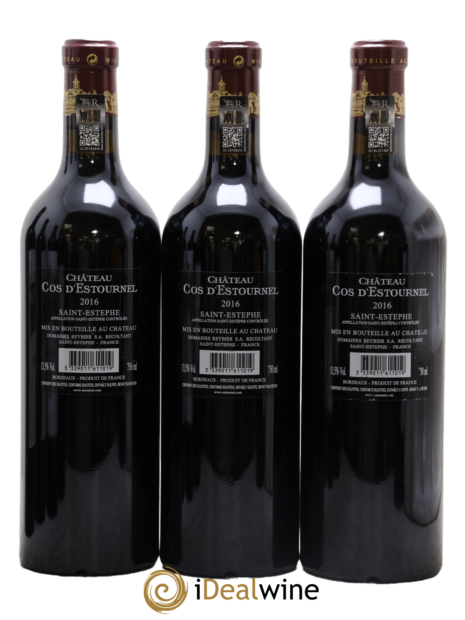 Cos d'Estournel 2ème Grand Cru Classé 2016 - Lot de 3 bouteilles - 1