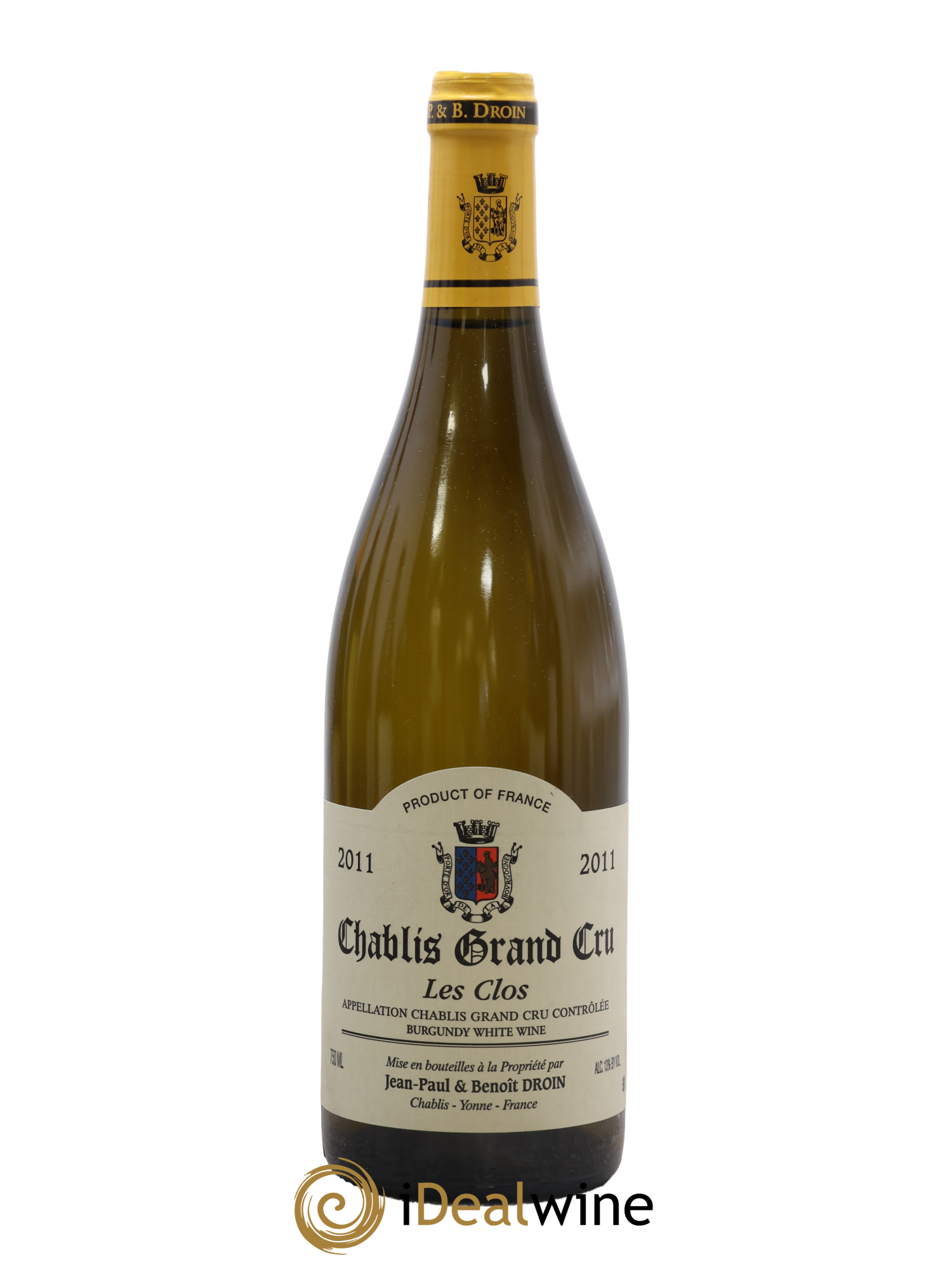 Chablis Grand Cru Les Clos Jean-Paul & Benoît Droin (Domaine) 2011 - Lot de 1 bouteille - 0