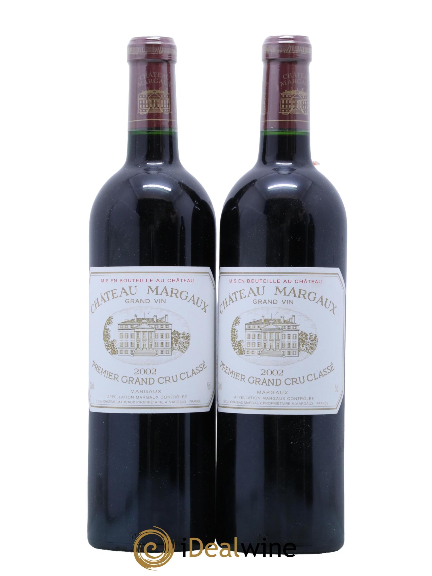 Château Margaux 1er Grand Cru Classé 2002 - Lot de 2 bouteilles - 0