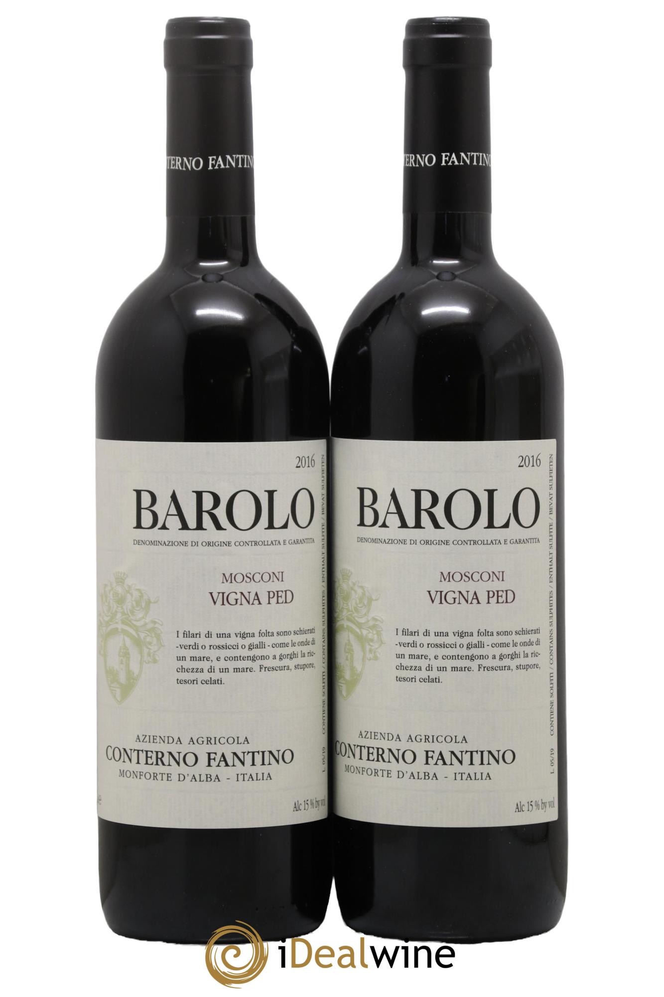 Barolo DOCG Mosconi Vigna Ped Conterno Fantino 2016 - Posten von 2 Flaschen - 0