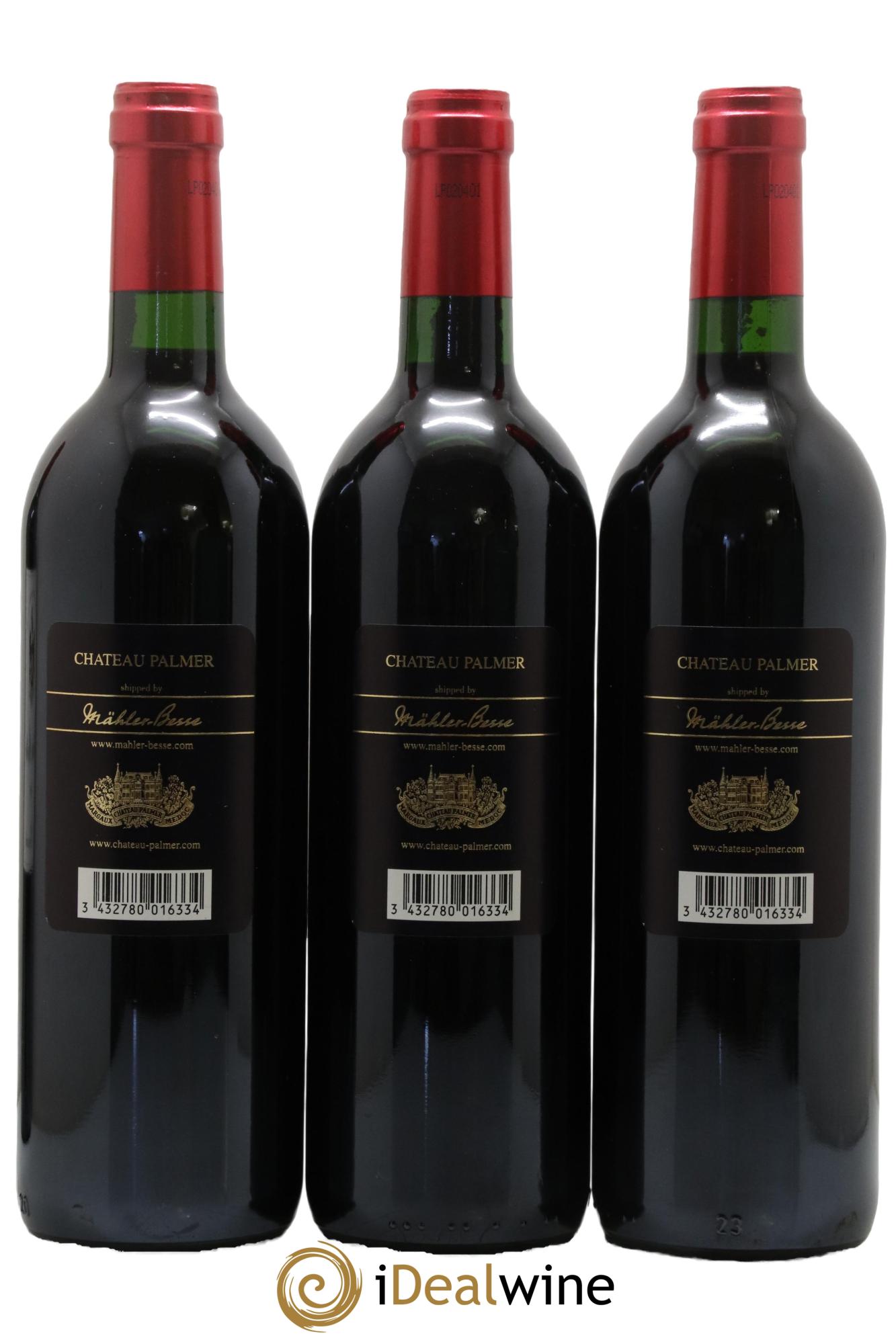 Château Palmer 3ème Grand Cru Classé 2002 - Lot of 3 bottles - 1
