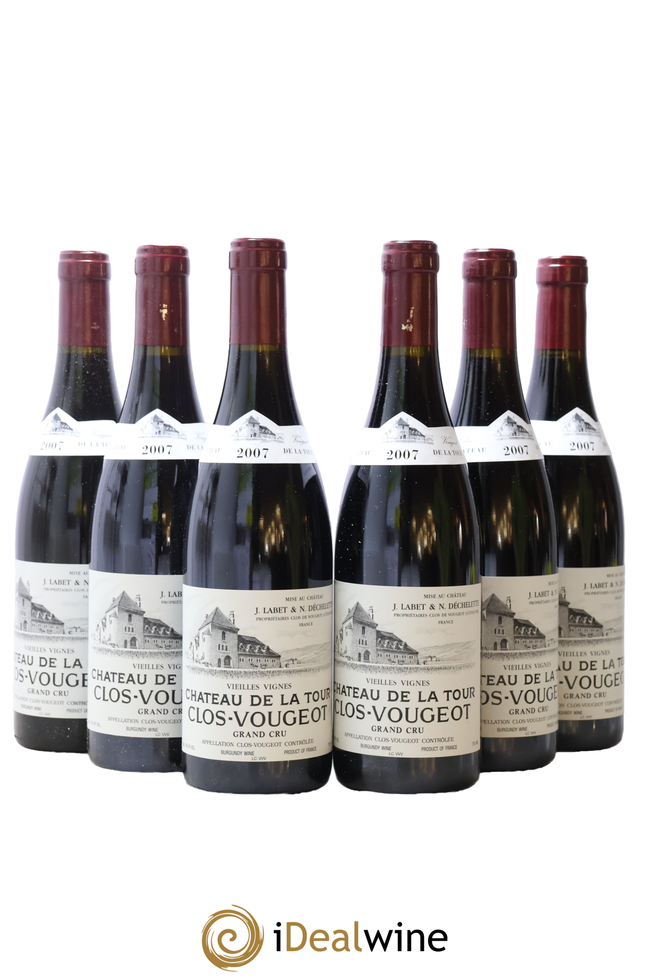 Clos de Vougeot Grand Cru Vieilles Vignes Château de La Tour 2007 - Lotto di 6 bottiglie - 0