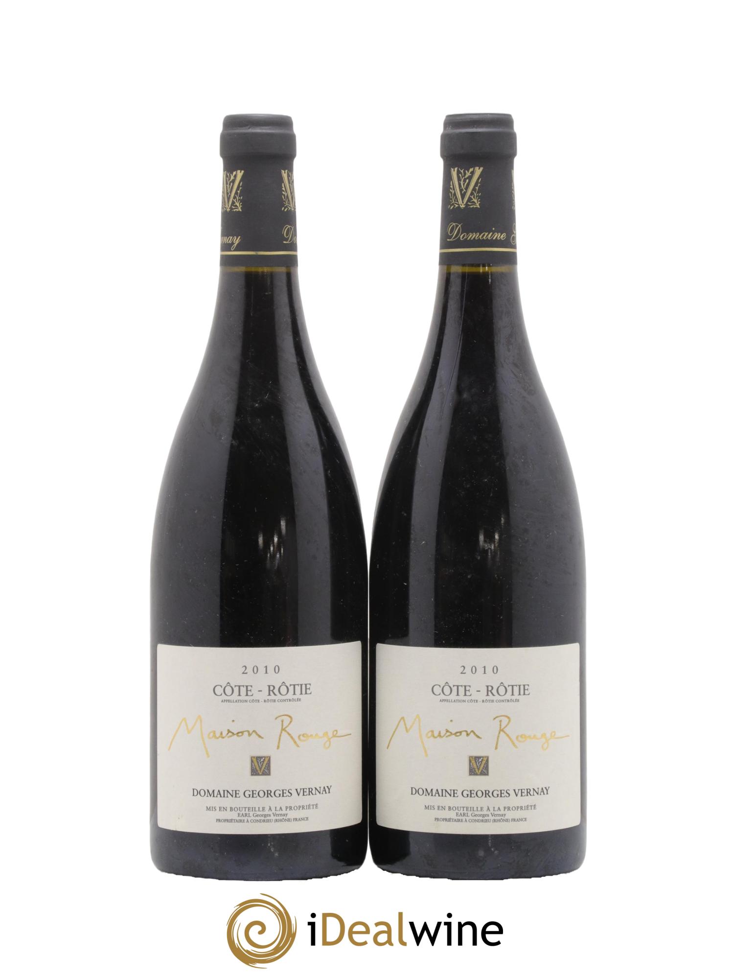 Côte-Rôtie Maison Rouge Georges Vernay 2010 - Lot de 2 bouteilles - 0