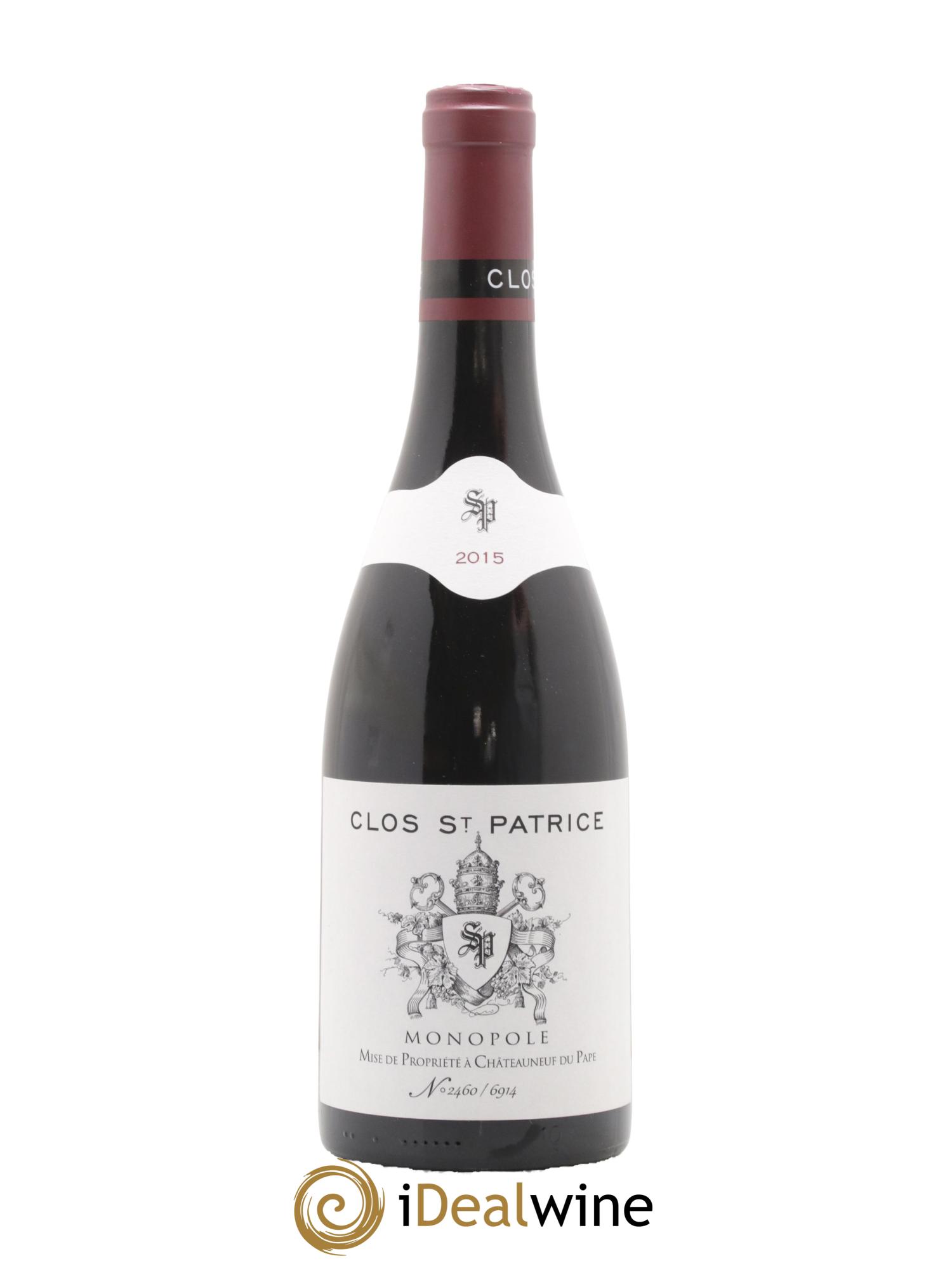 Châteauneuf-du-Pape Clos Saint-Patrice 2015 - Lot de 1 bouteille - 0