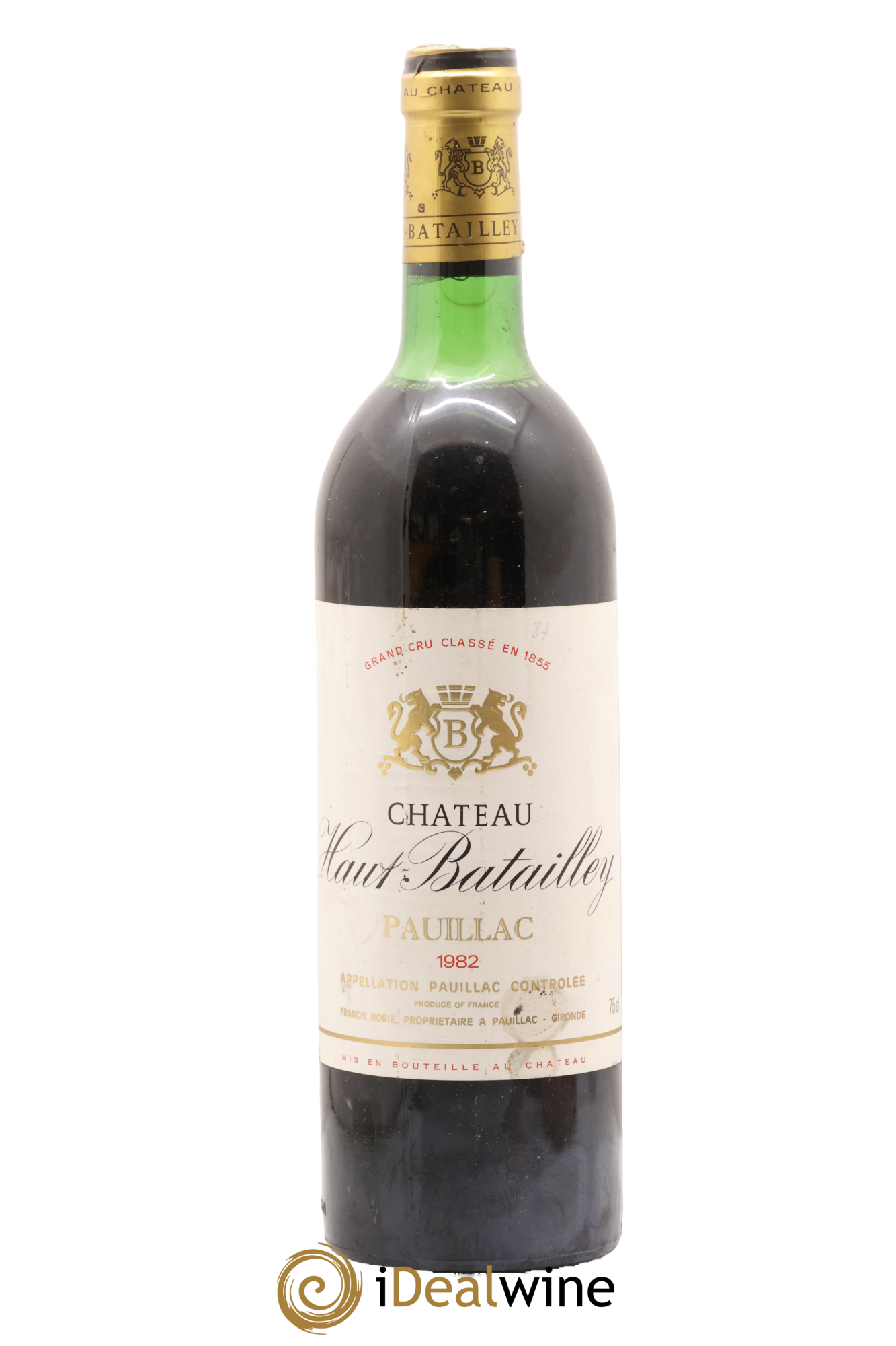 Château Haut Batailley 5ème Grand Cru Classé 1982 - Lot de 1 bouteille - 0