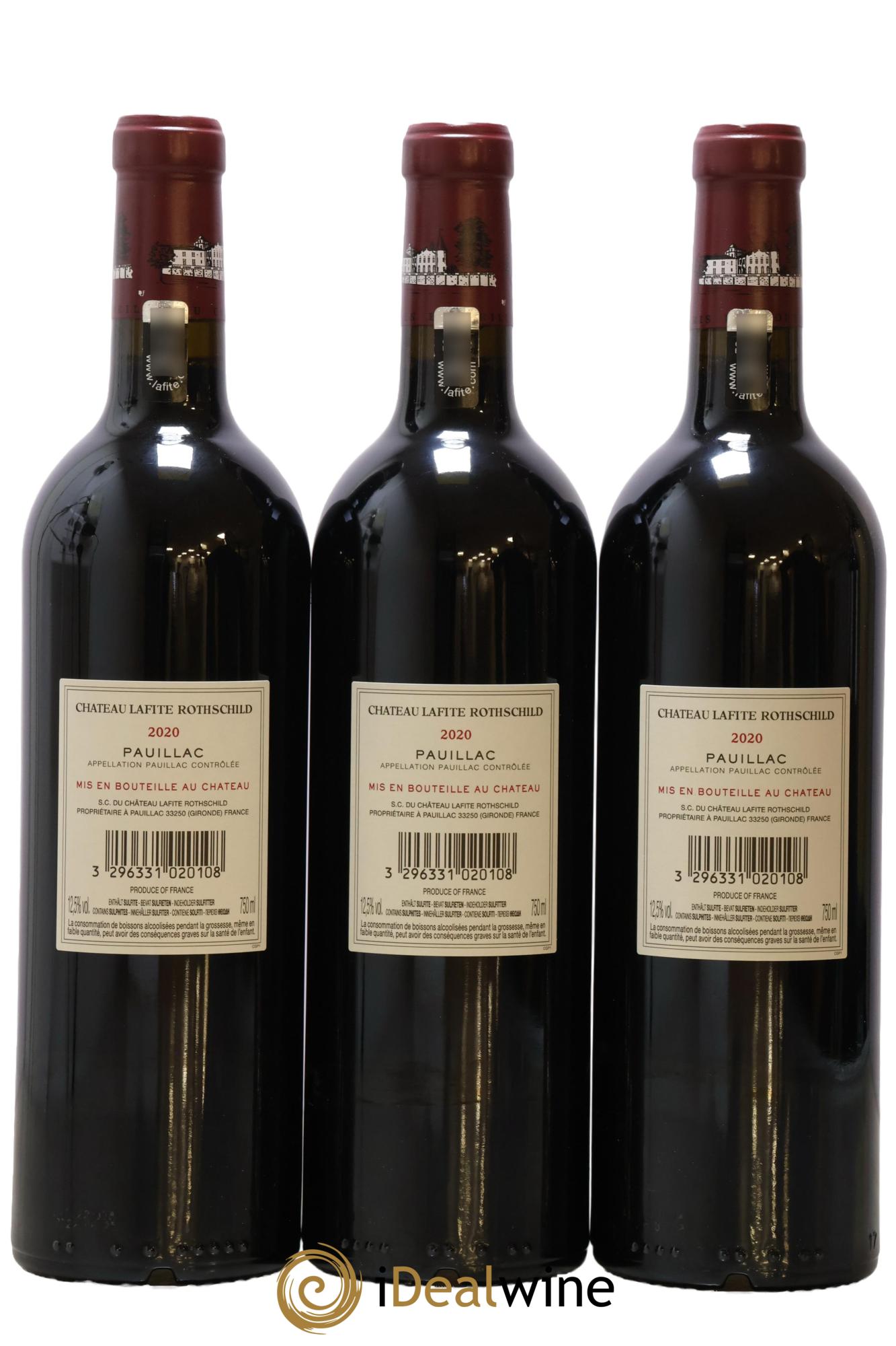 Château Lafite Rothschild 1er Grand Cru Classé  2020 - Lot de 6 bouteilles - 4