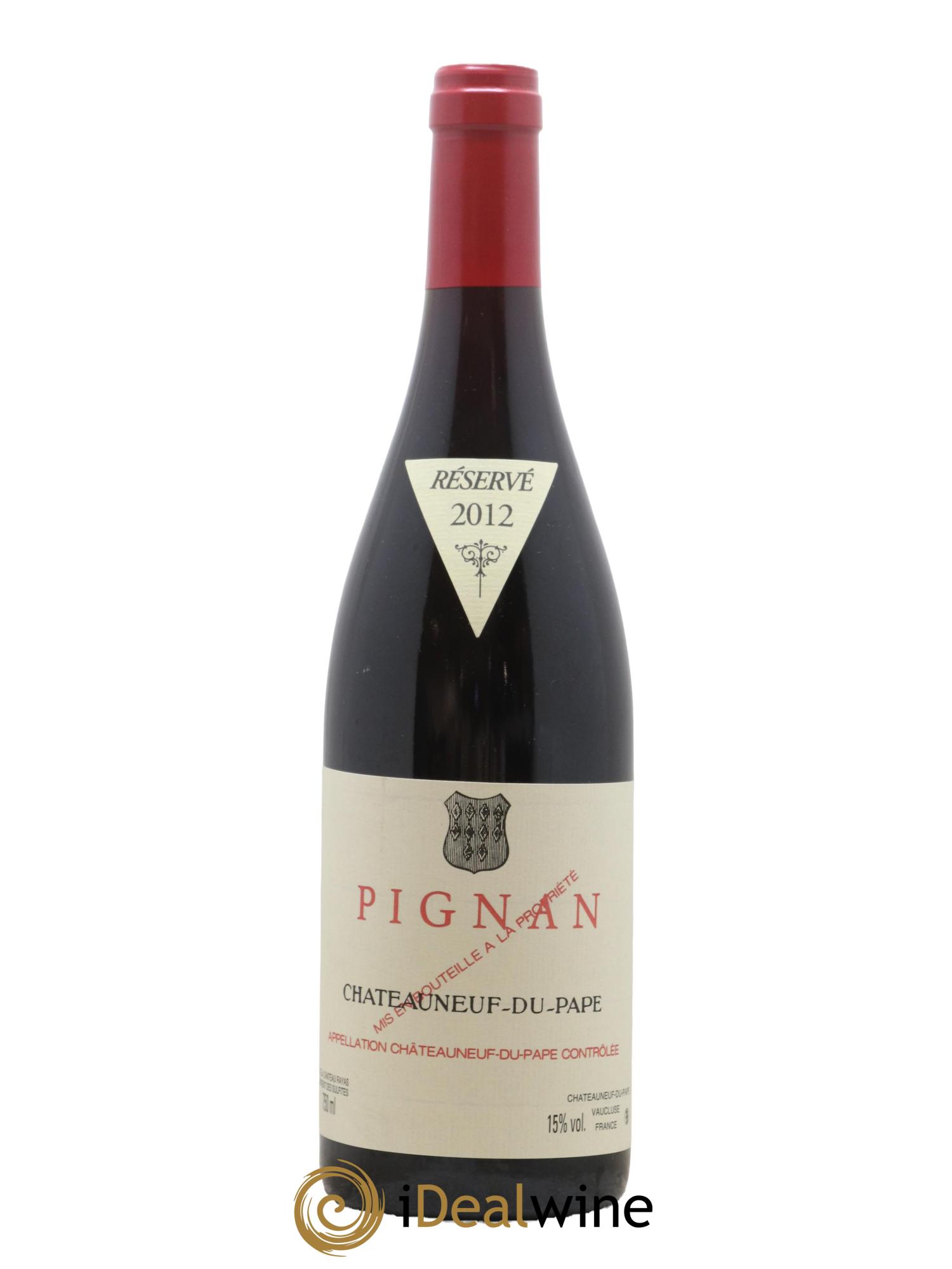 Châteauneuf-du-Pape Pignan Emmanuel Reynaud 2012 - Lot de 1 bouteille - 0
