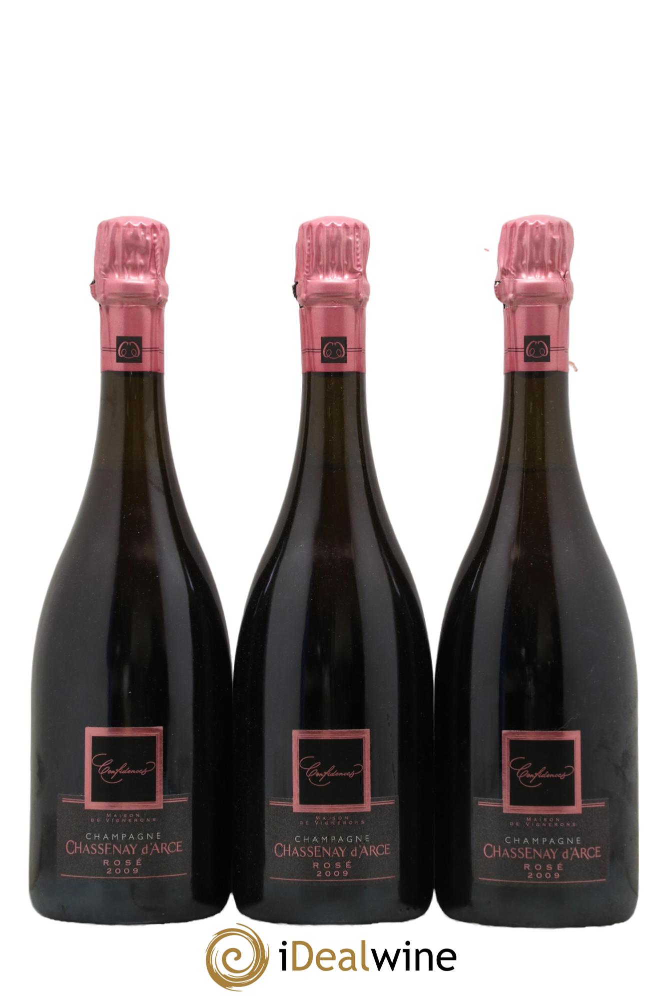 Champagne - Confidences Chassenay D'Arce 2009 - Lot de 3 bouteilles - 0