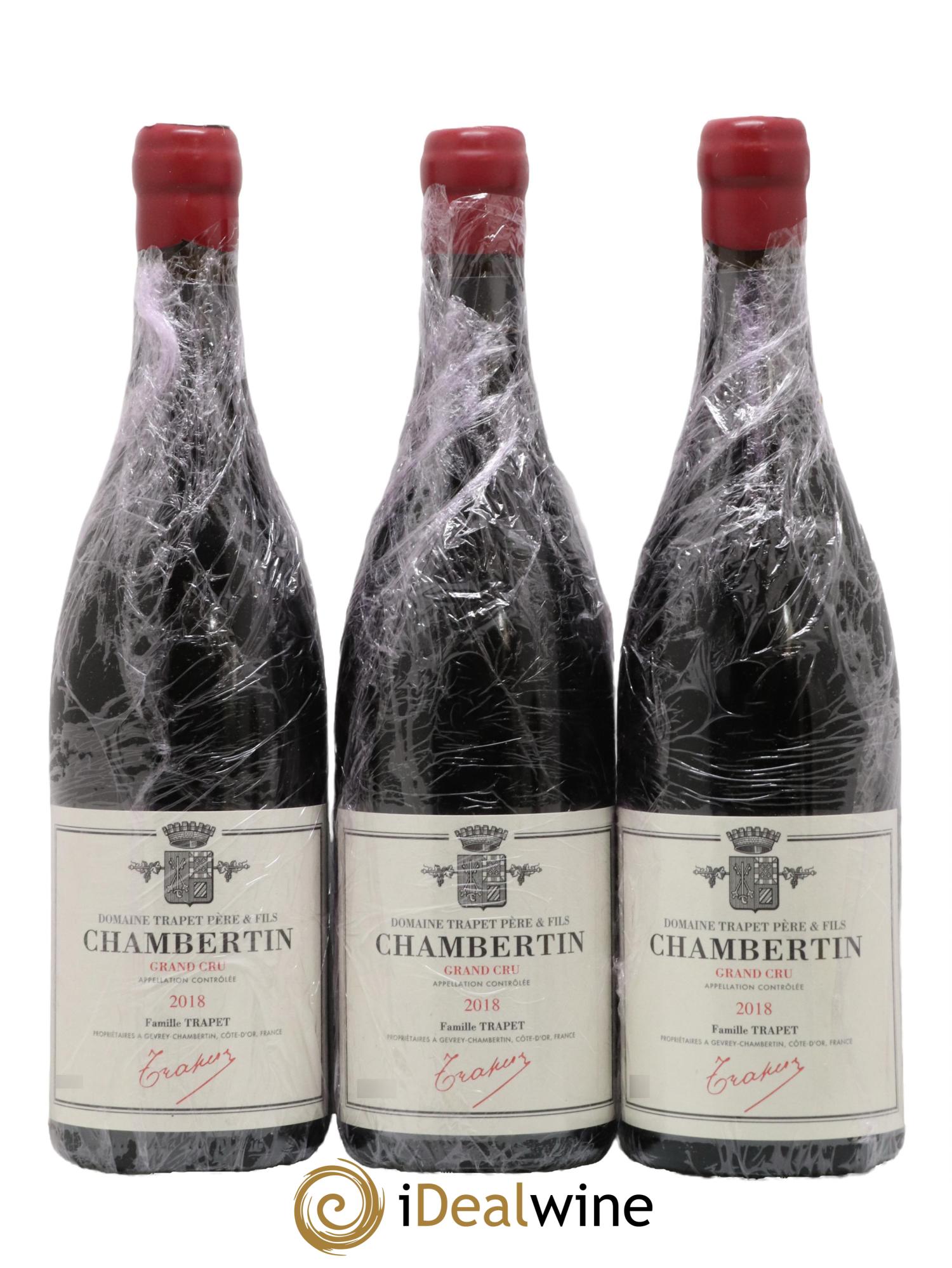 Chambertin Grand Cru Domaine Trapet 2018 - Lot de 3 bouteilles - 0