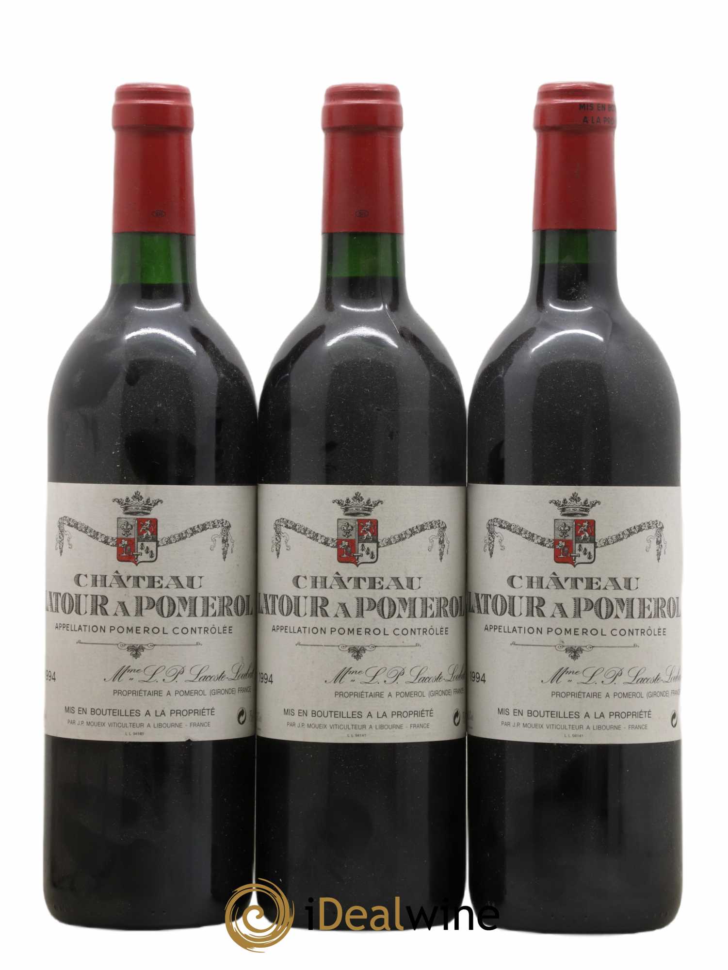 Château Latour à Pomerol 1994 - Lot de 3 bouteilles - 0