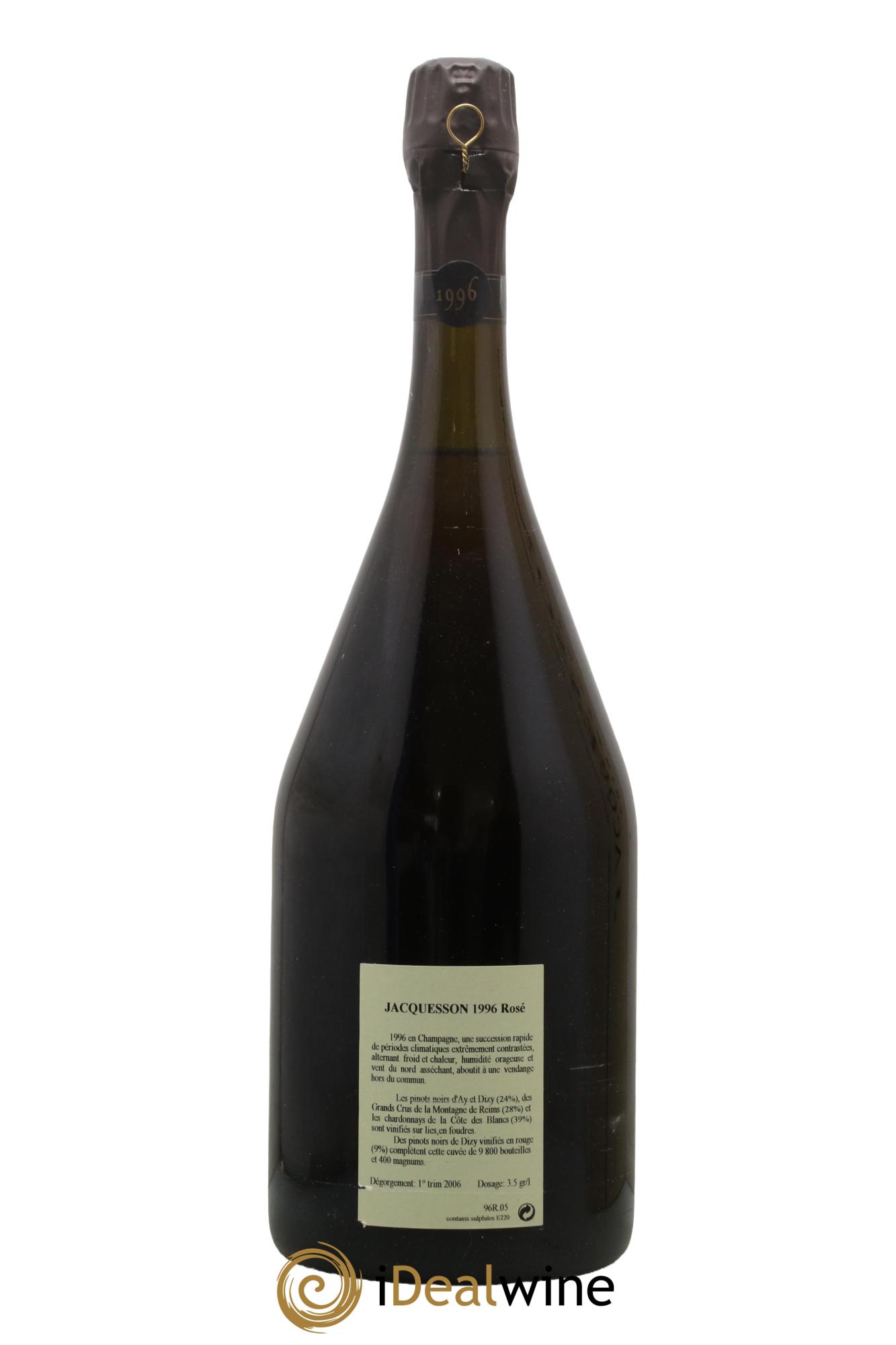 Champagne - Extra-Brut Rosé Millésimé Jacquesson 1996 - Lot de 1 magnum - 2