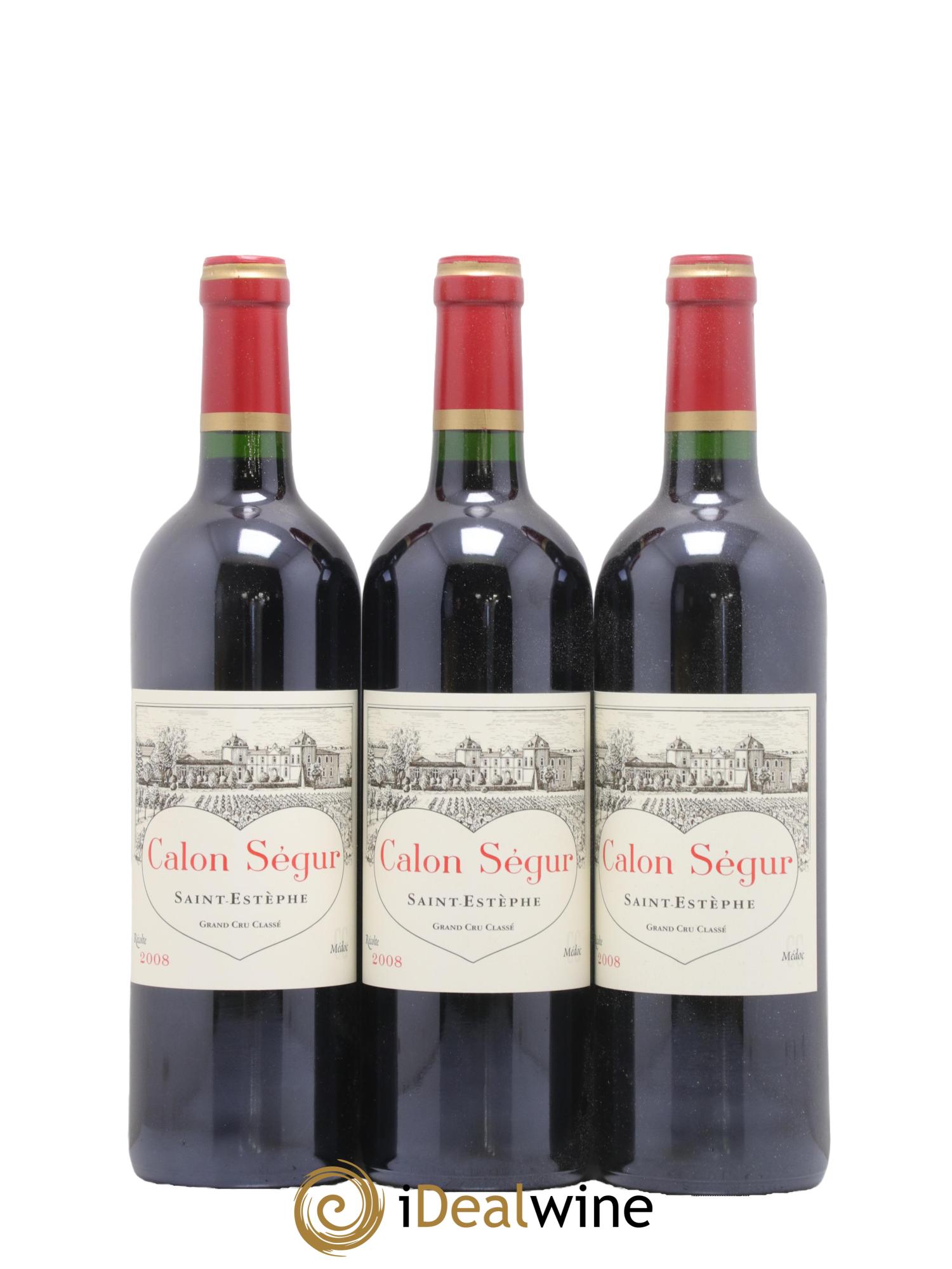 Château Calon Ségur 3ème Grand Cru Classé 2008 - Lotto di 12 bottiglie - 1