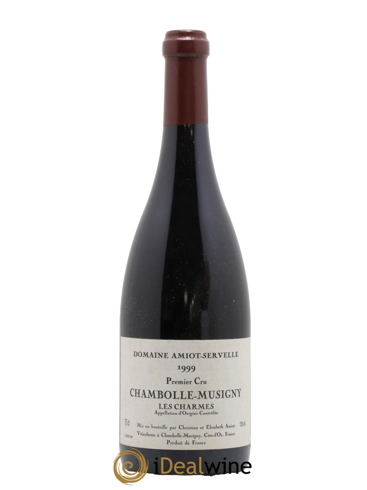 Chambolle-Musigny 1er Cru Les Charmes Amiot-Servelle 1999 - Lot de 1 bouteille - 0