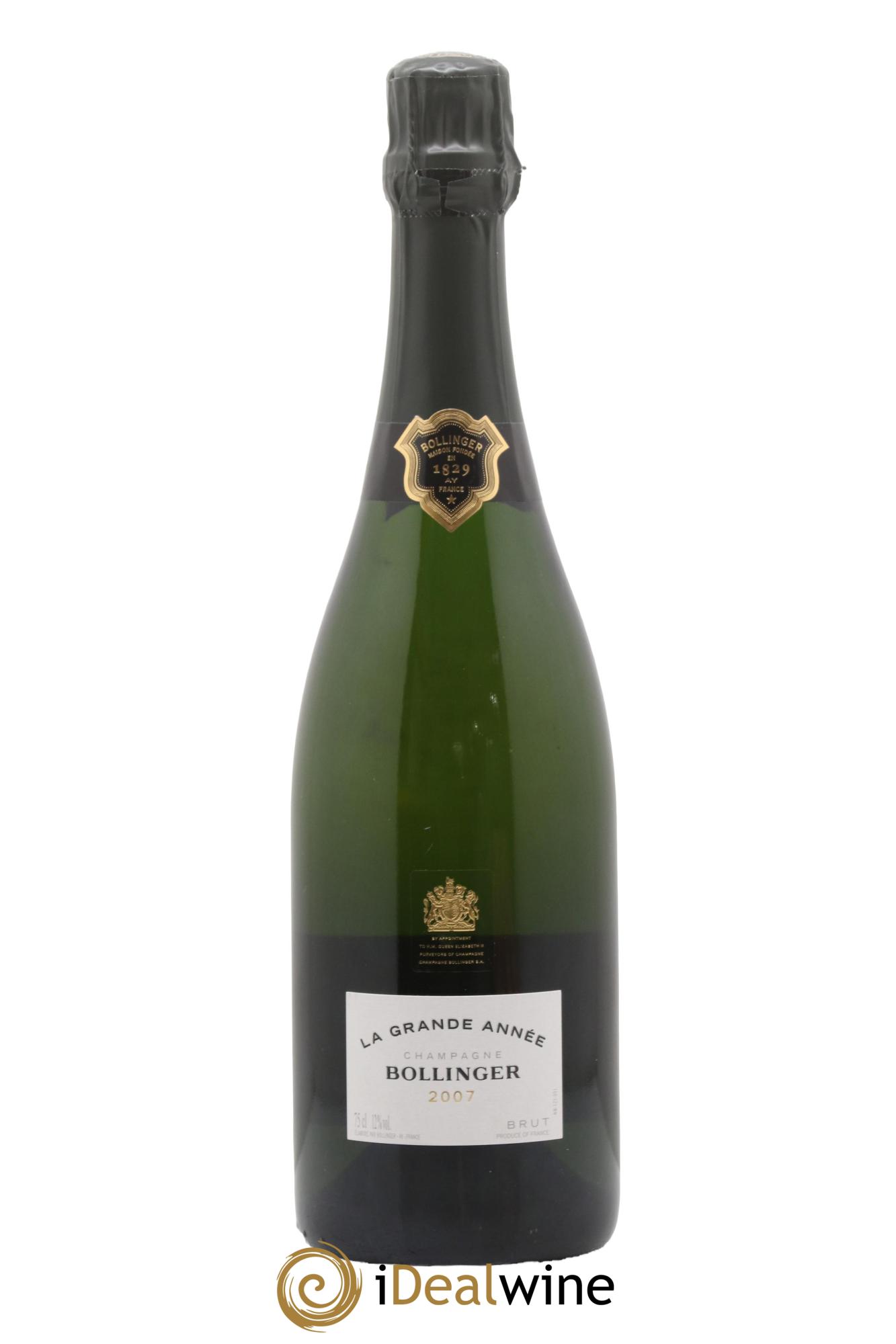 La Grande Année Brut Bollinger 2007 - Lot de 1 bouteille - 0