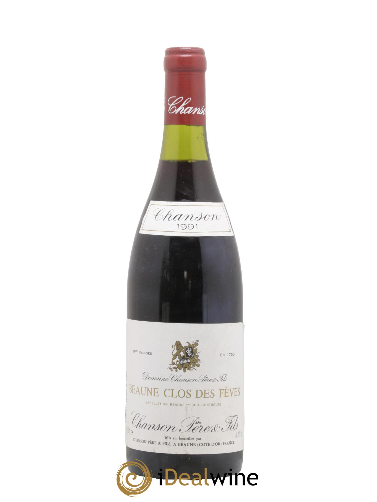 Beaune 1er Cru Clos des Fèves Chanson 1991 - Lotto di 1 bottiglia - 0