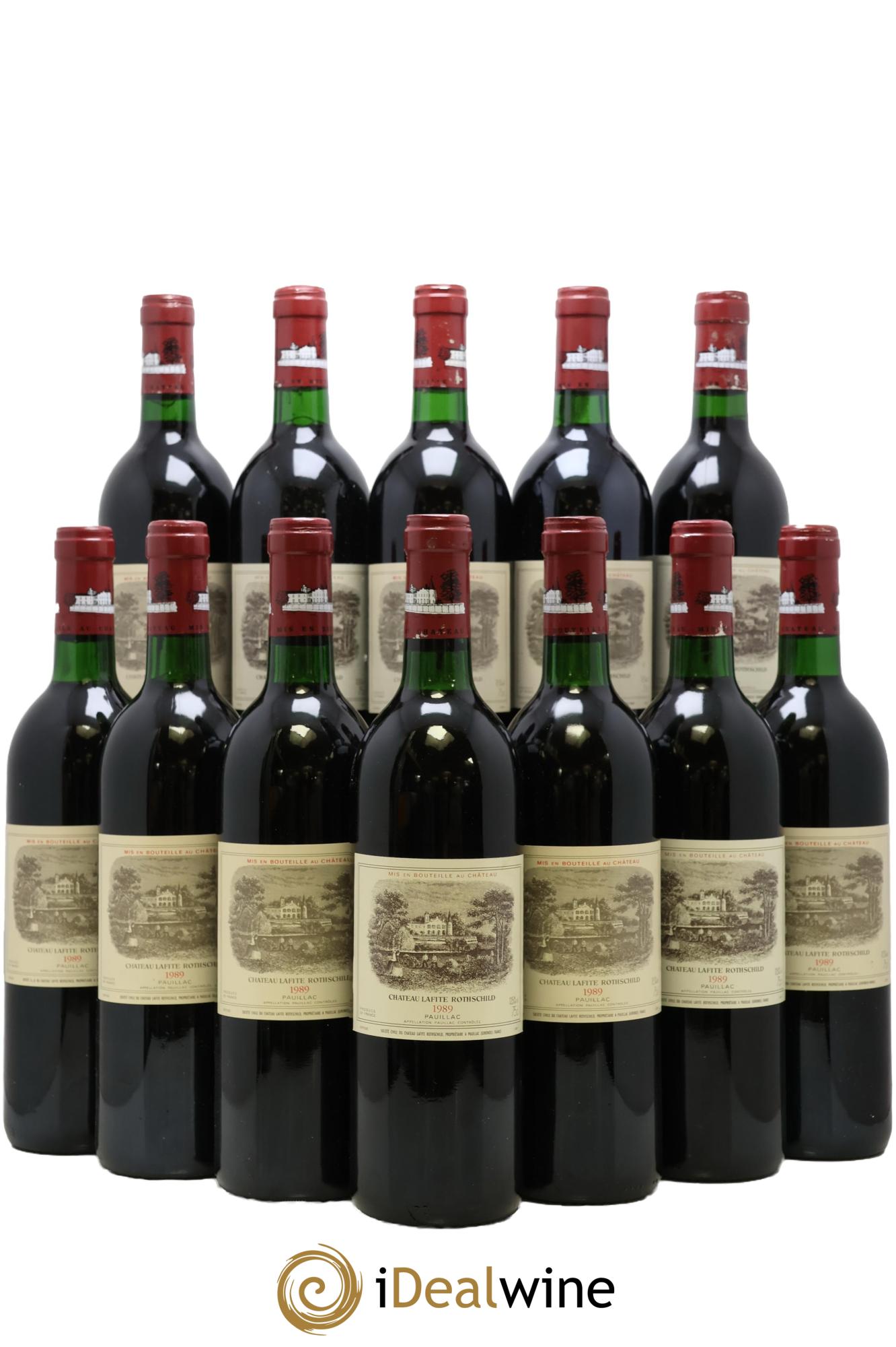 Château Lafite Rothschild 1er Grand Cru Classé 1989 - Lot de 12 bouteilles - 0