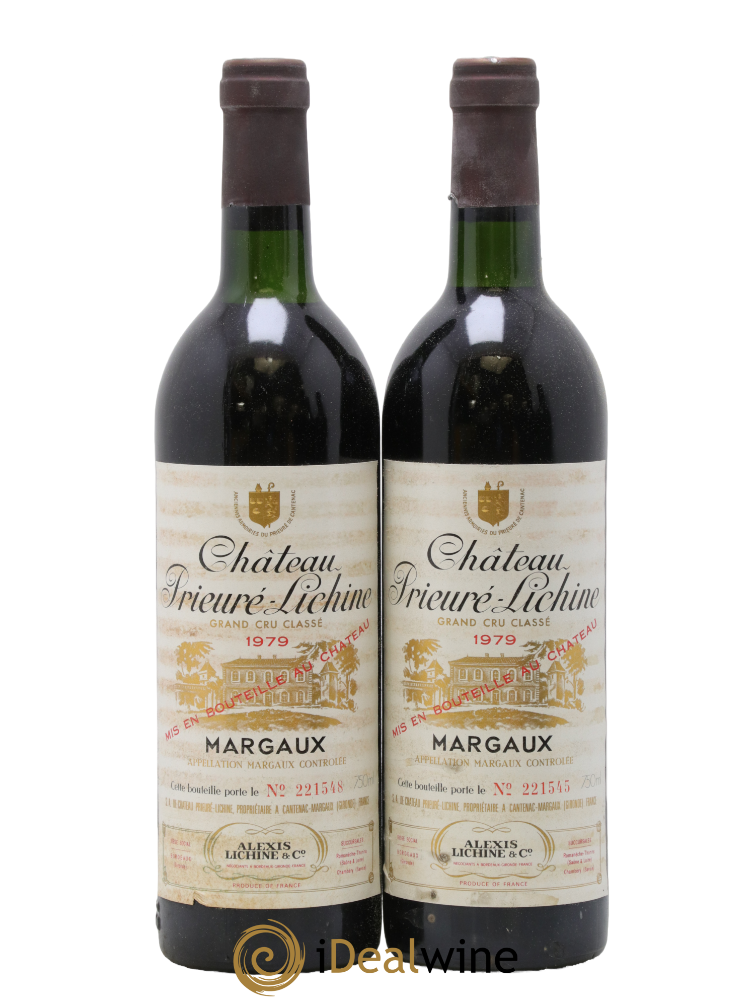 Château Prieuré Lichine 4ème Grand Cru Classé 1979 - Lot of 2 bottles - 0