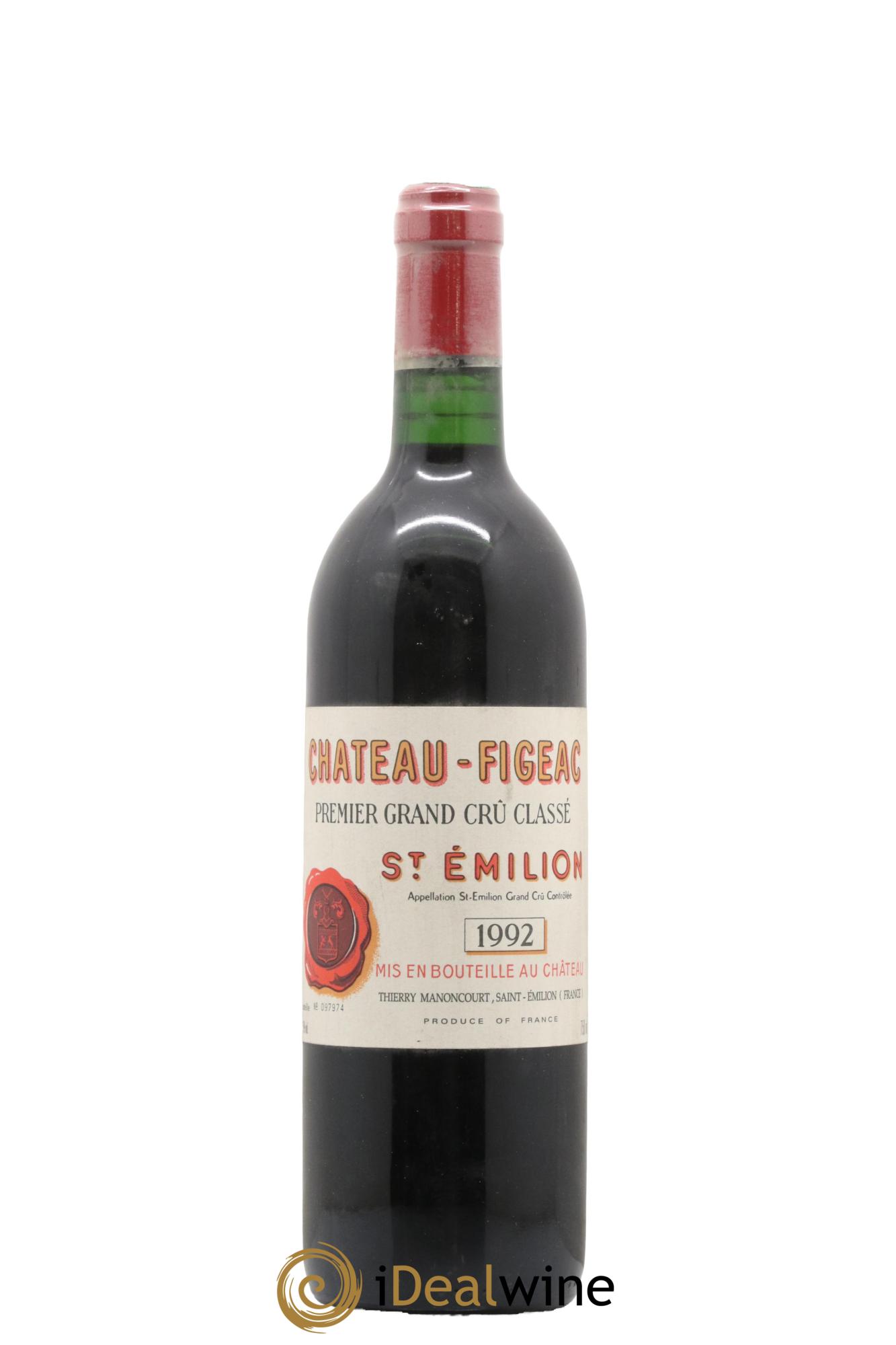 Château Figeac 1er Grand Cru Classé A 1992 - Lotto di 1 bottiglia - 0