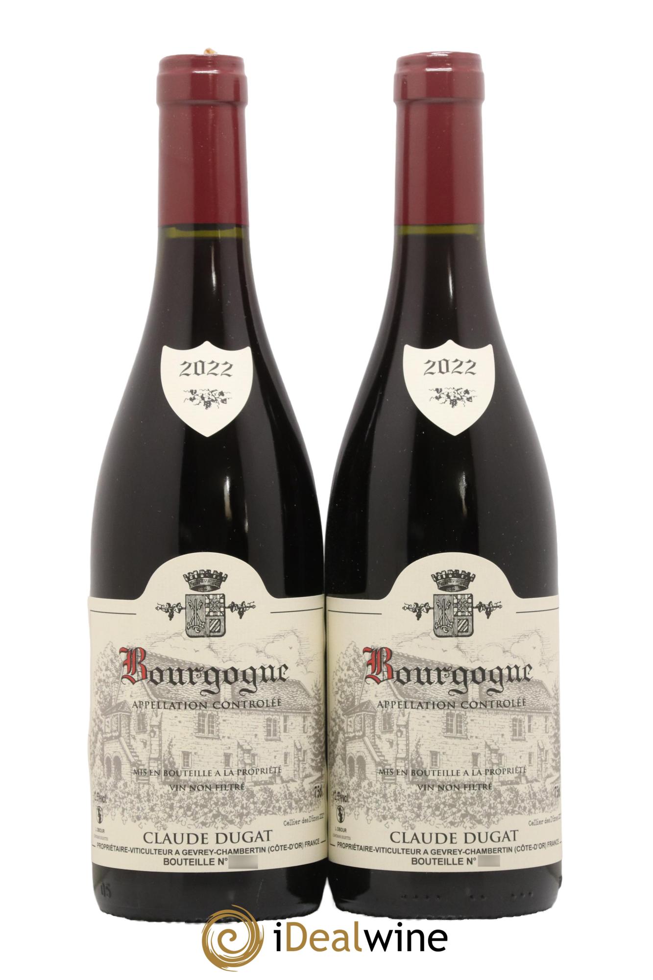 Bourgogne Claude Dugat 2022 - Lot de 2 bouteilles - 0
